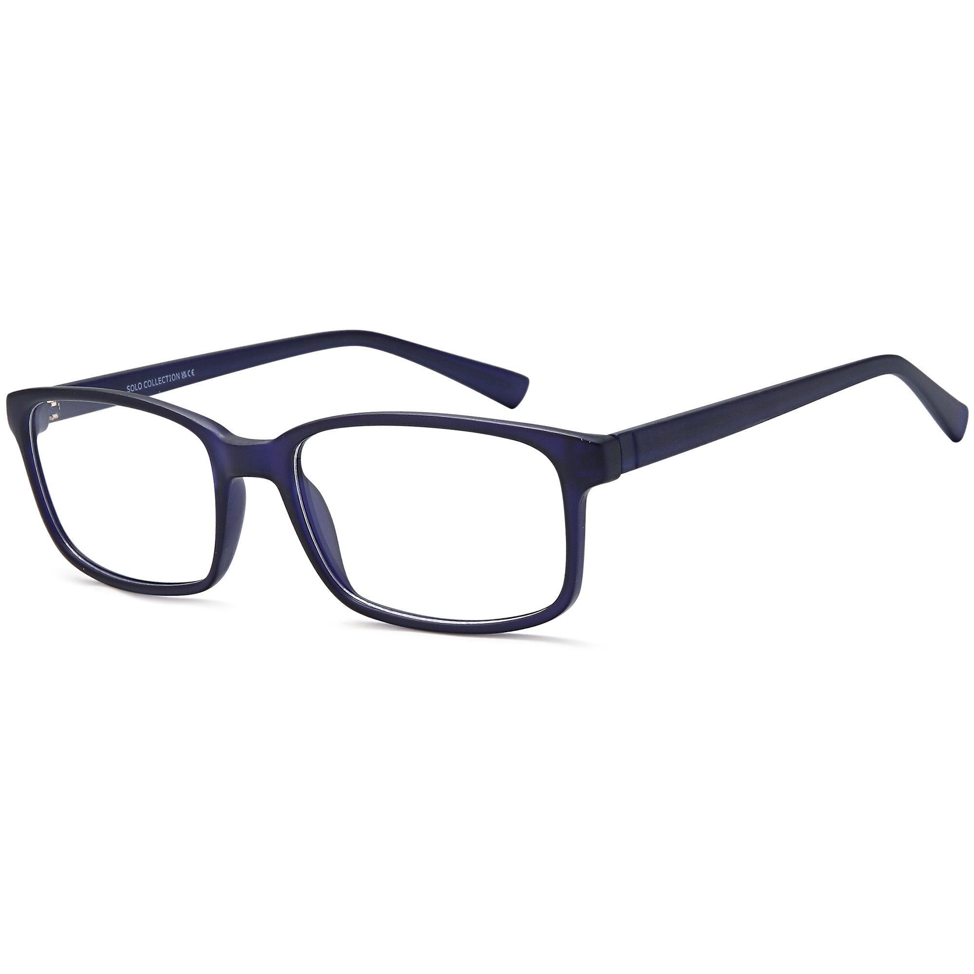 Solo SOLO 842 Blue Plastic Glasses – Men Full Rim Eyewear