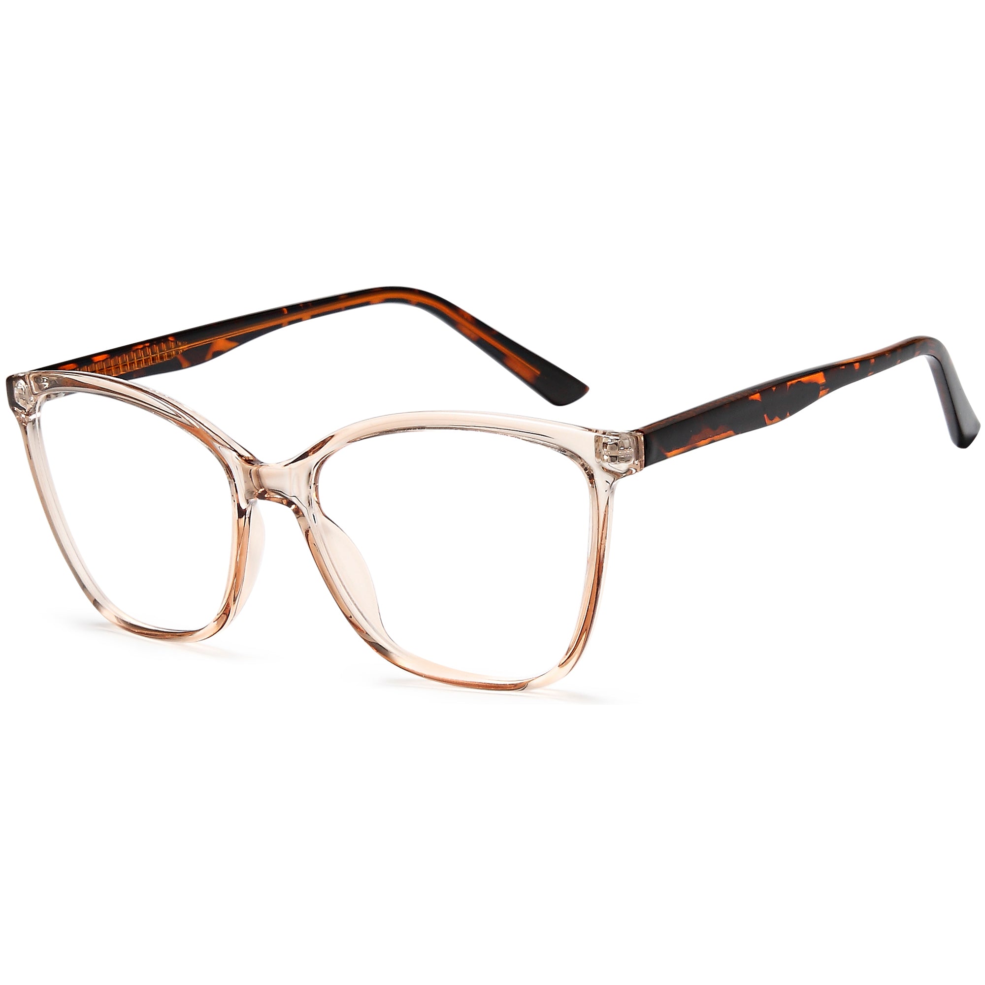 Solo SOLO 843 Champagne Plastic Glasses – Women Full Rim Eyewear