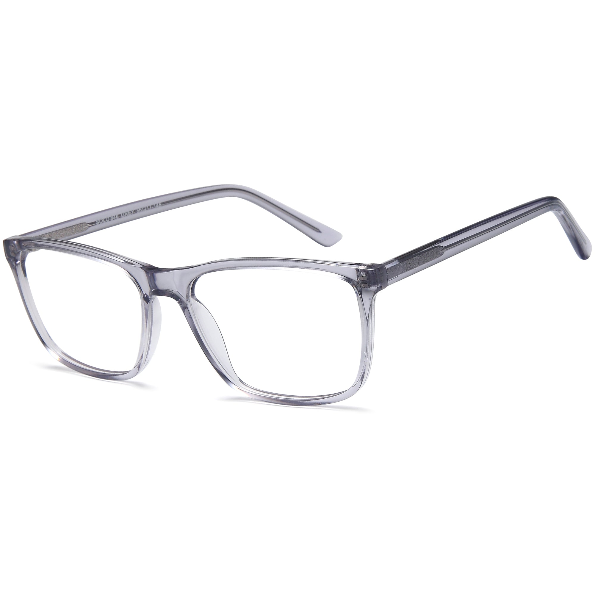 Solo SOLO 846 Grey Plastic Glasses – Men Full Rim Eyewear