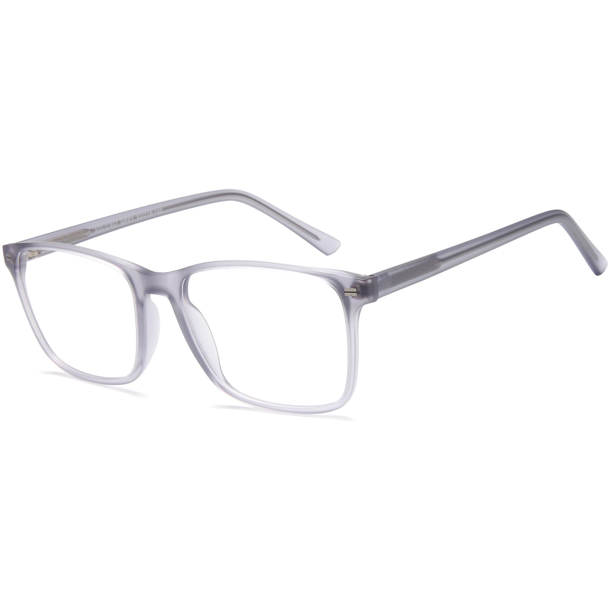 Solo SOLO 847 Grey Plastic Glasses – Men Full Rim Eyewear