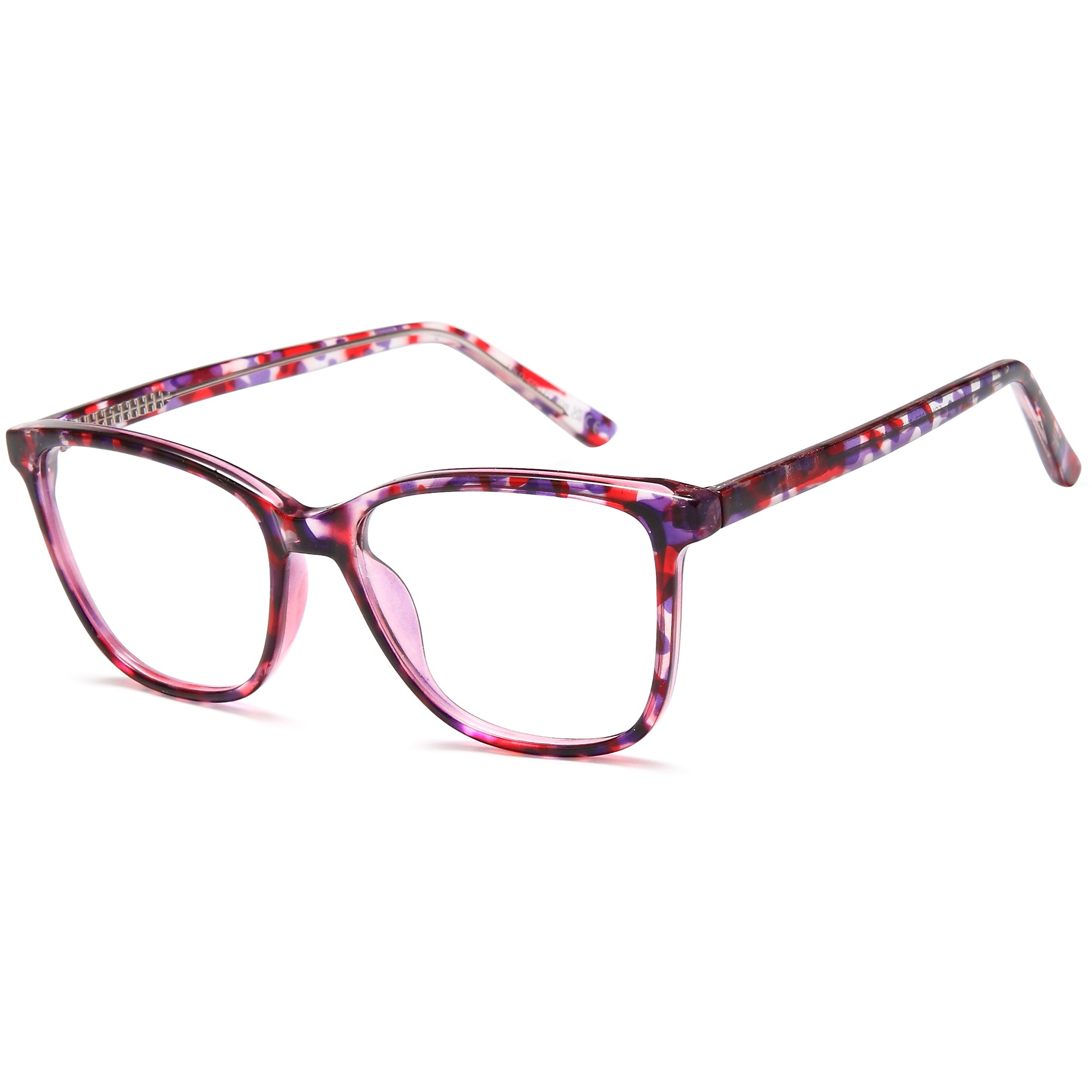 Solo SOLO 852 Purple Plastic Glasses – Women Full Rim Eyewear