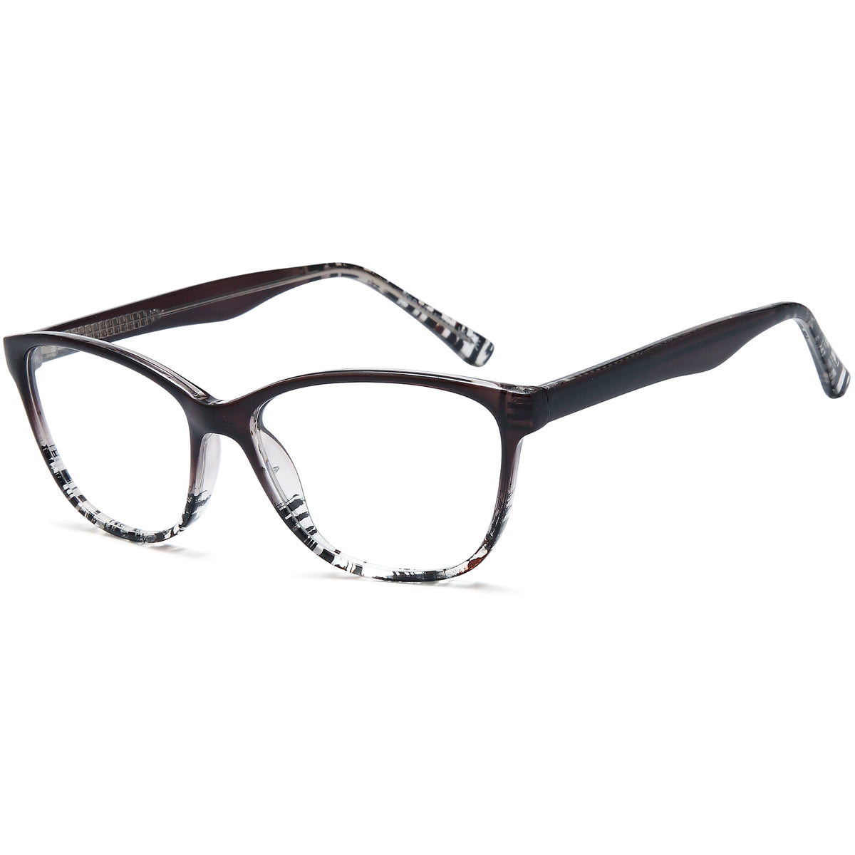 SOLO 856 Black Oval Plastic Glasses – Women Full Rim Eyewear
