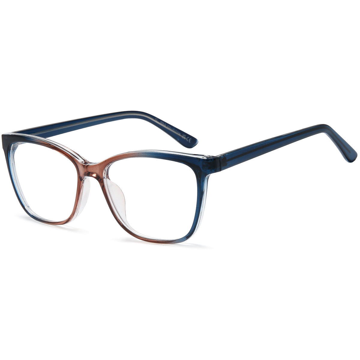 SOLO 857 Blue Cat-Eye Plastic Glasses – Women Full Rim Eyewear