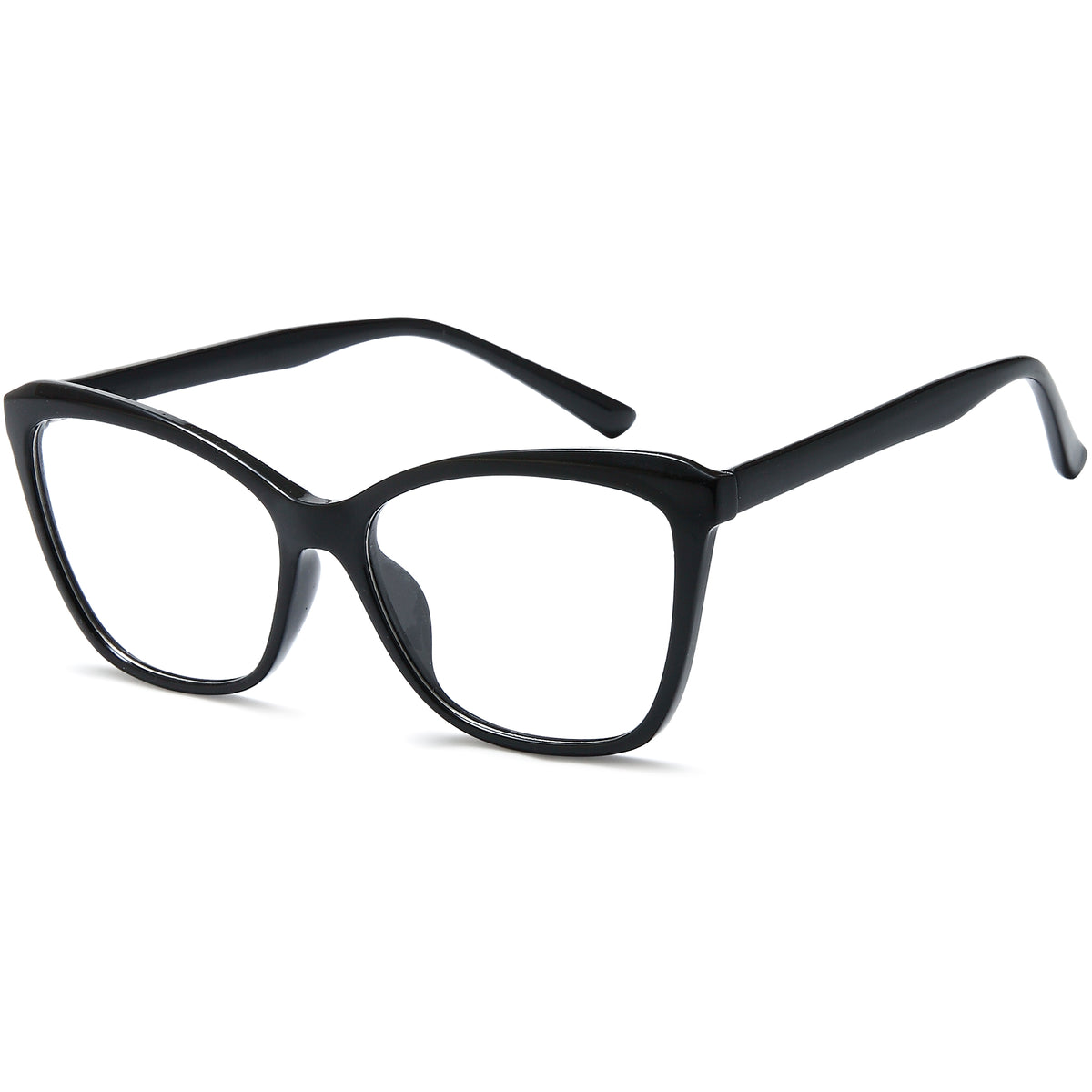 SOLO 858 Black Cat-Eye Plastic Glasses – Women Full Rim Eyewear