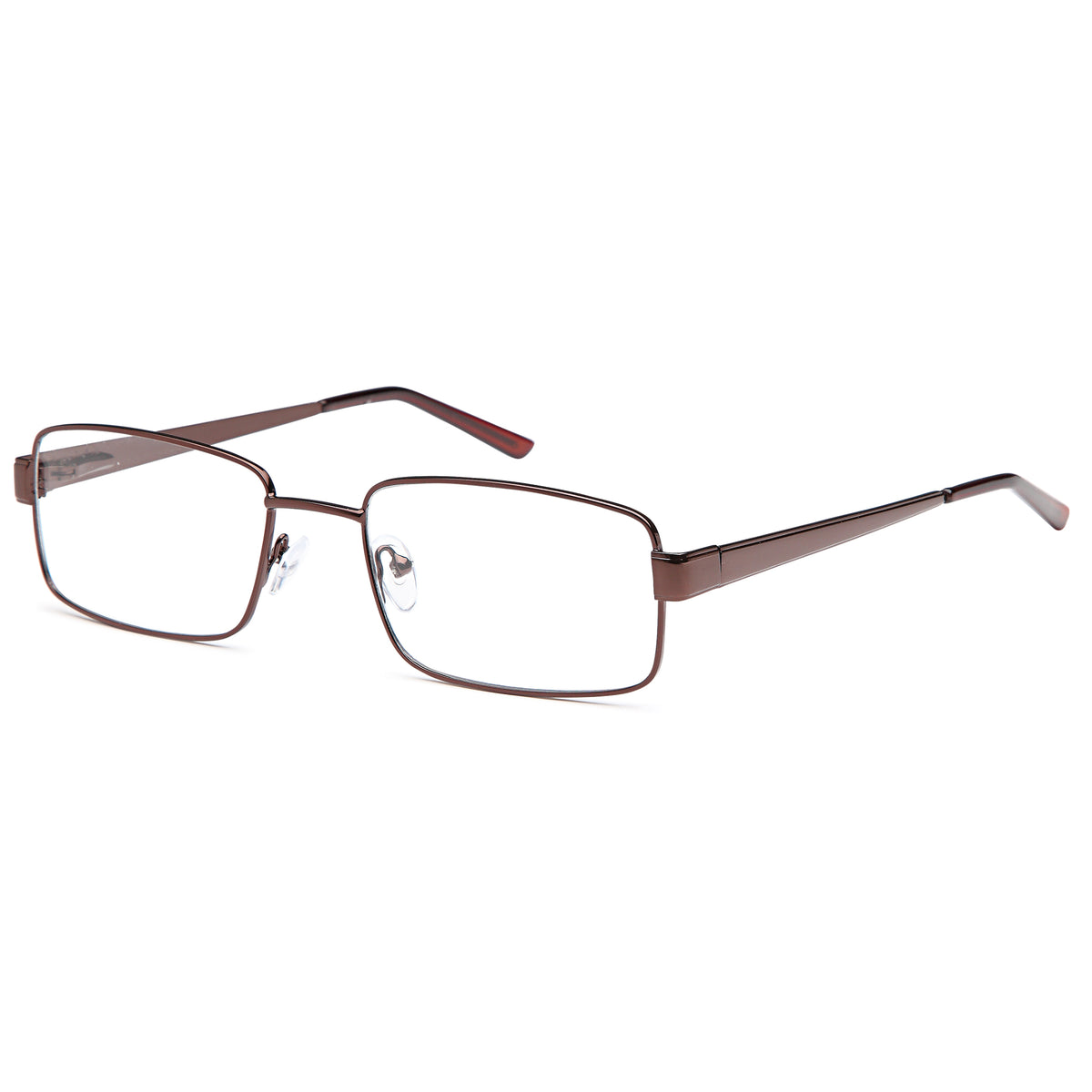 SOLO 038 Bronze Square Metal Glasses – Men Full Rim Eyewear