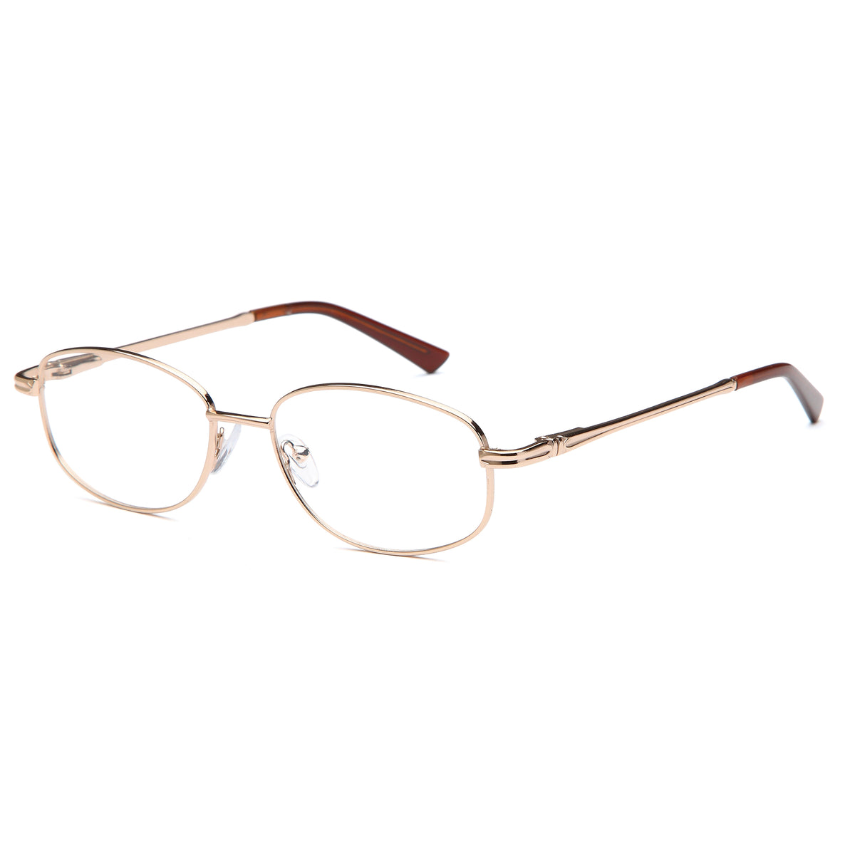 SOLO 214 Gold Square Metal Glasses – Women Full Rim Eyewear