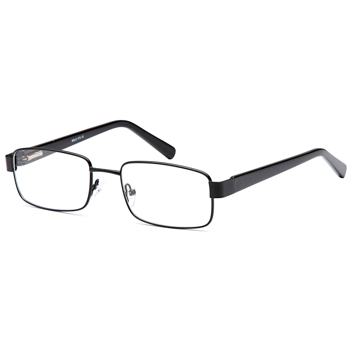 SOLO 575 Black Square Metal Glasses – Men Full Rim Eyewear