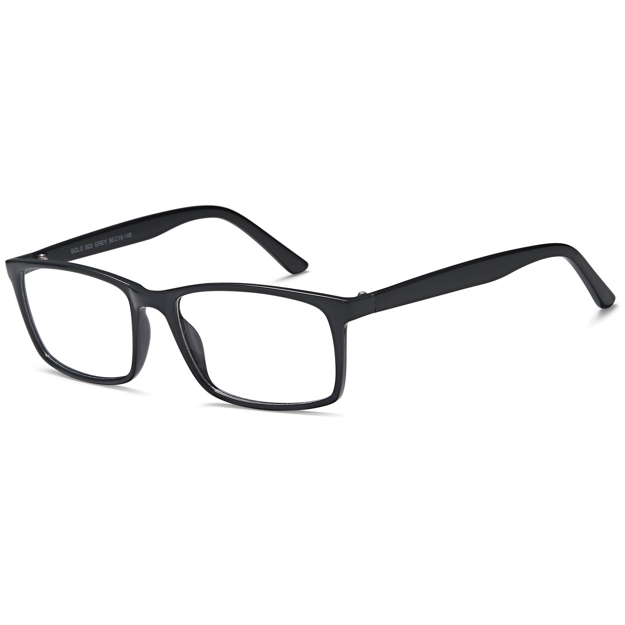Solo SOLO 803 Grey Plastic Glasses – Men Full Rim Eyewear