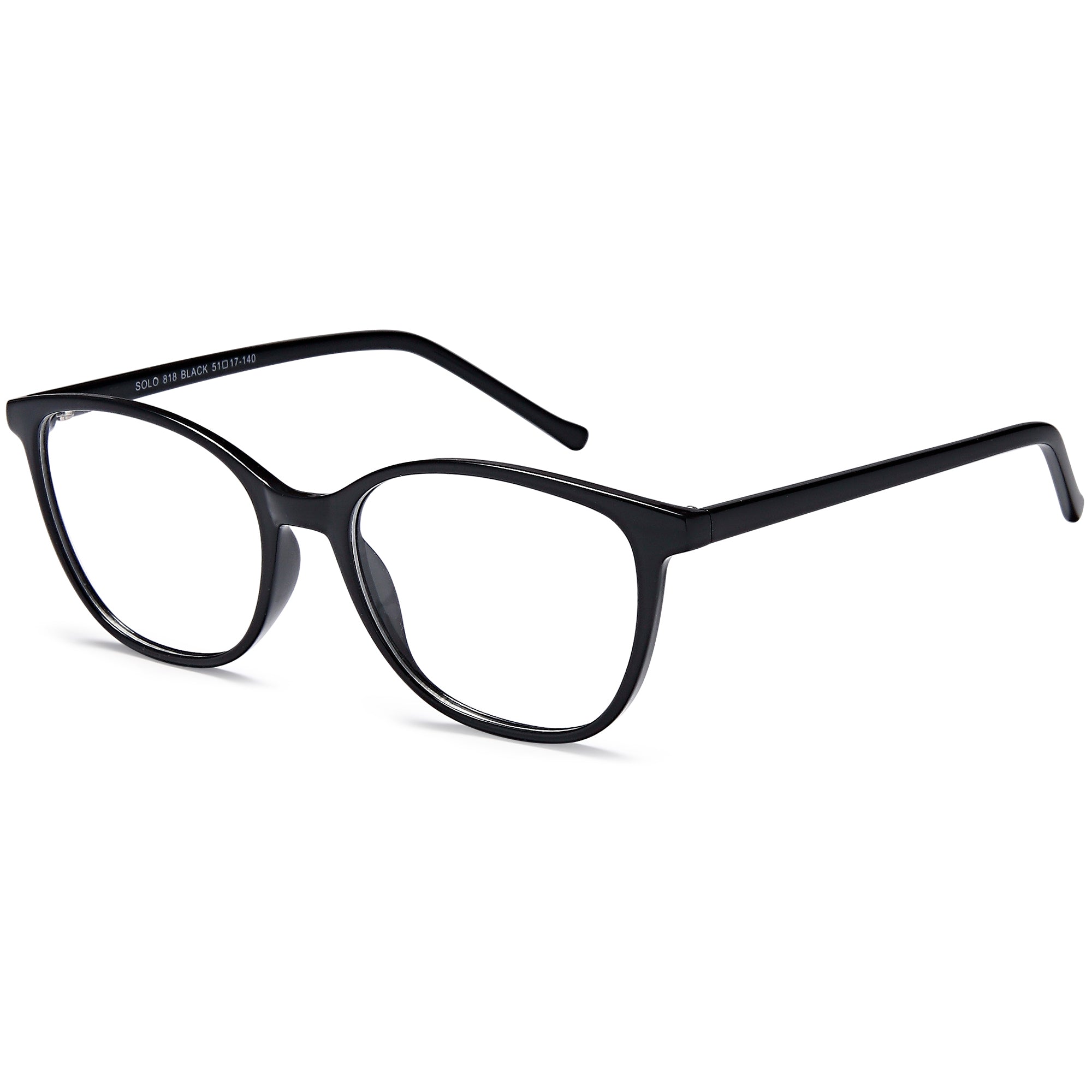 Solo SOLO 818 Black Plastic Glasses – Women Full Rim Eyewear