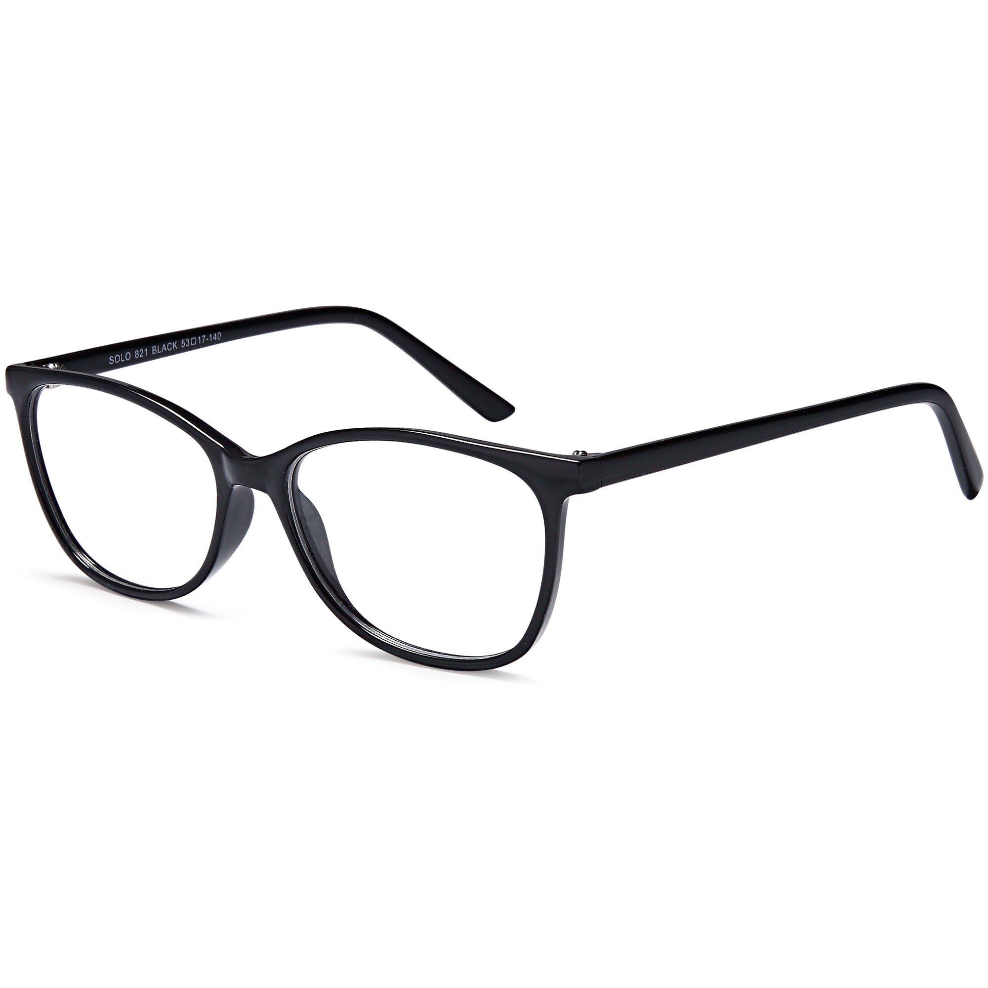 Solo SOLO 821 Black Plastic Glasses – Women Full Rim Eyewear