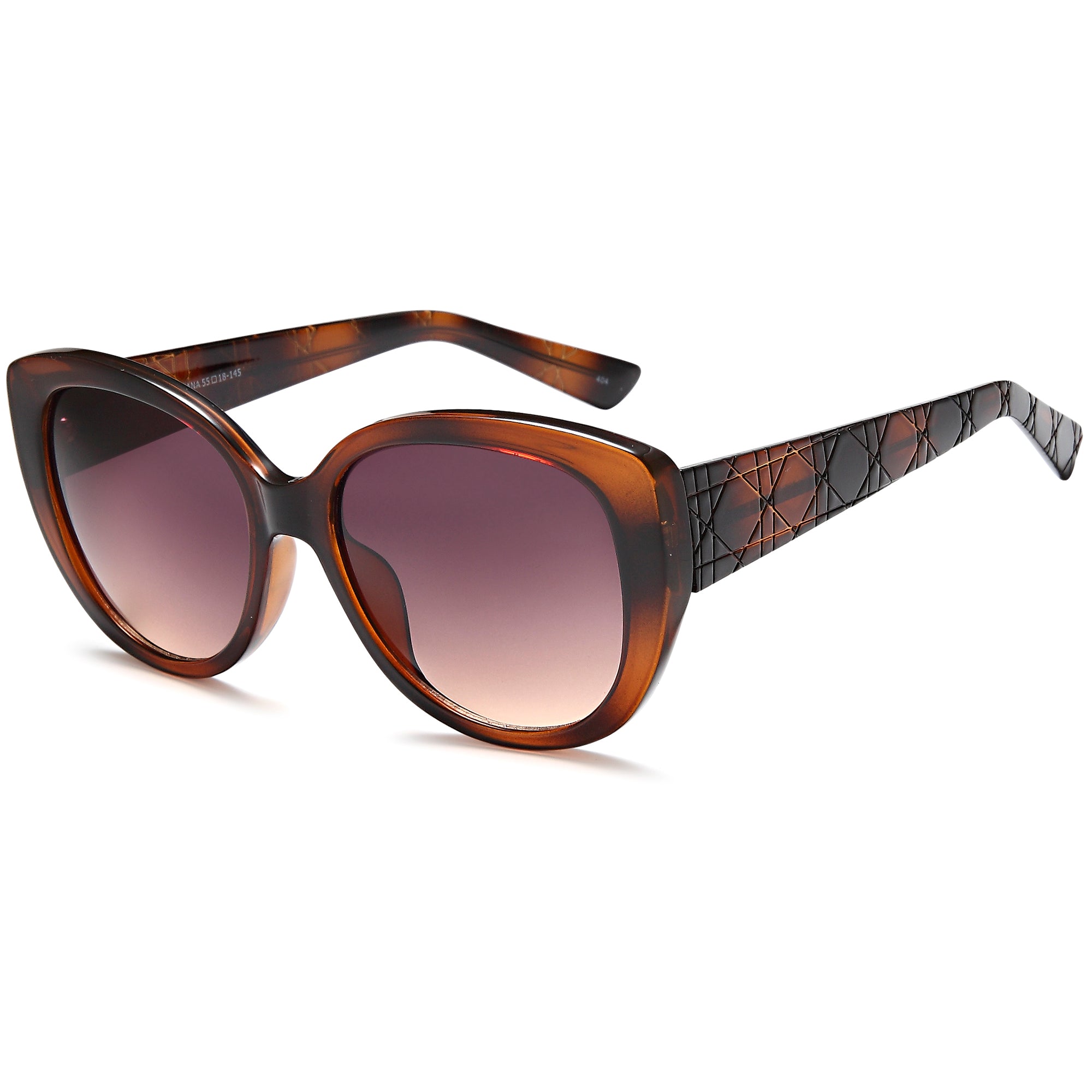 Solo Sun SUN58 Havana Plastic Glasses – Women Full Rim Eyewear