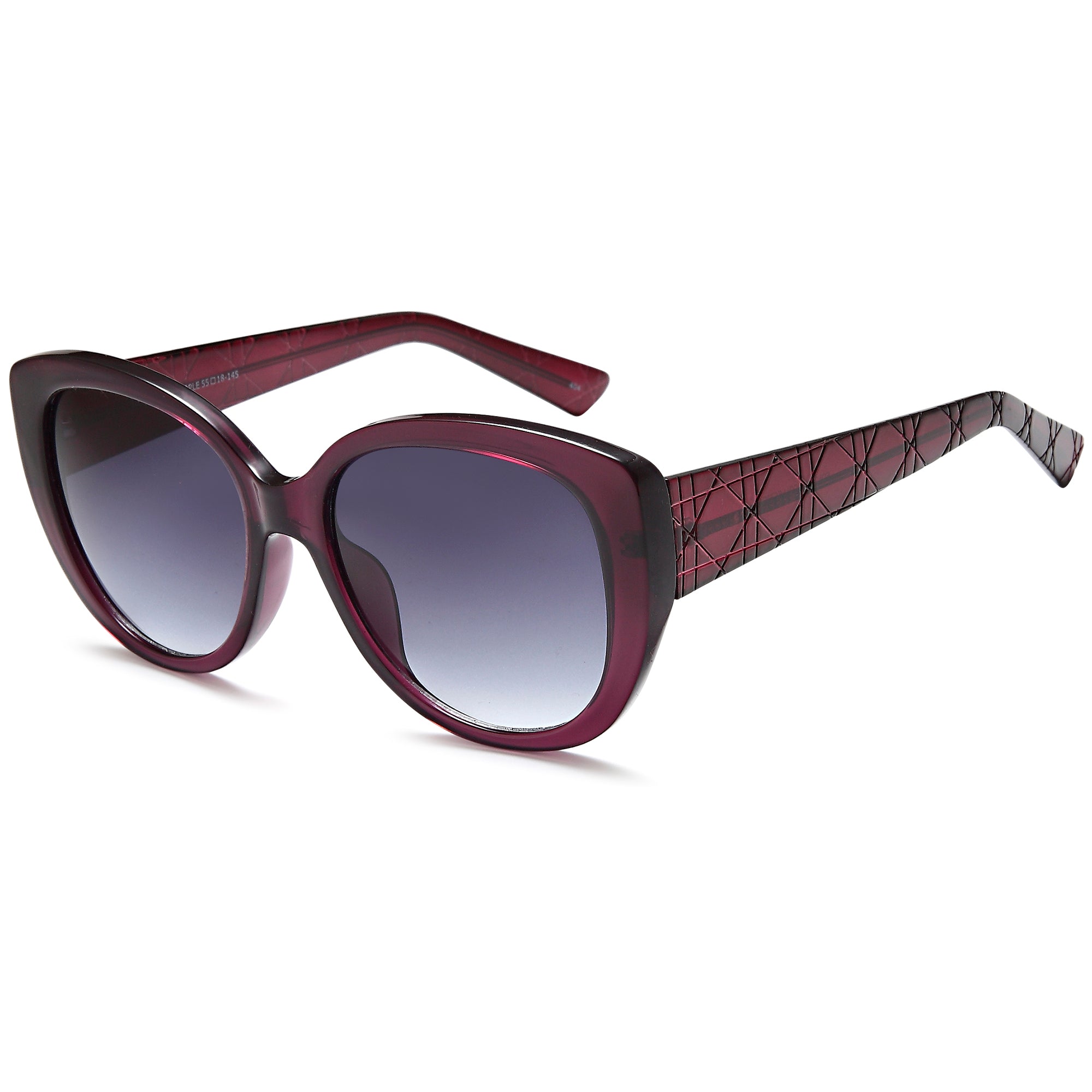 Solo Sun SUN58 Purple Plastic Glasses – Women Full Rim Eyewear
