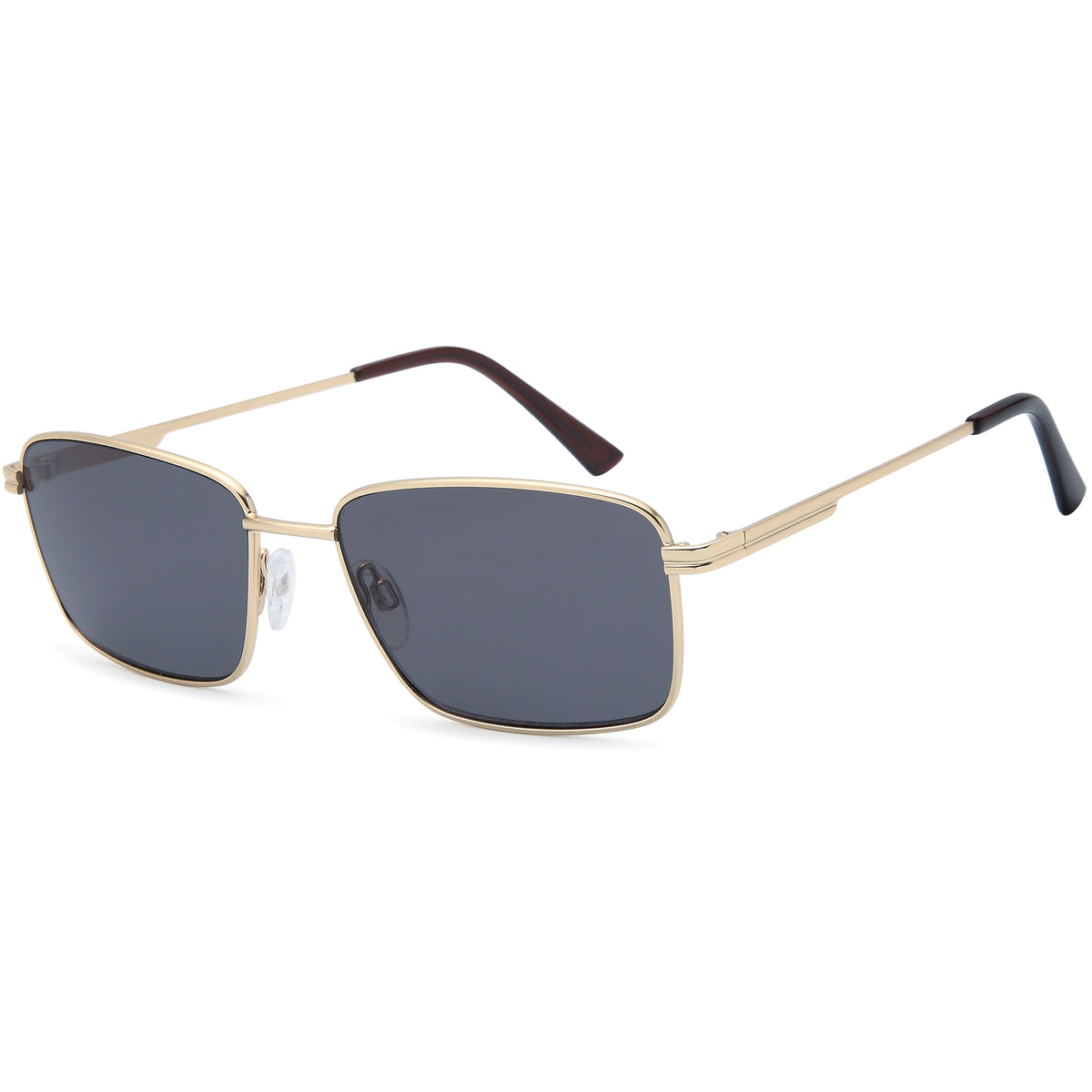 SOLO SUN67 Gold Square Metal Glasses – Men Full Rim Eyewear