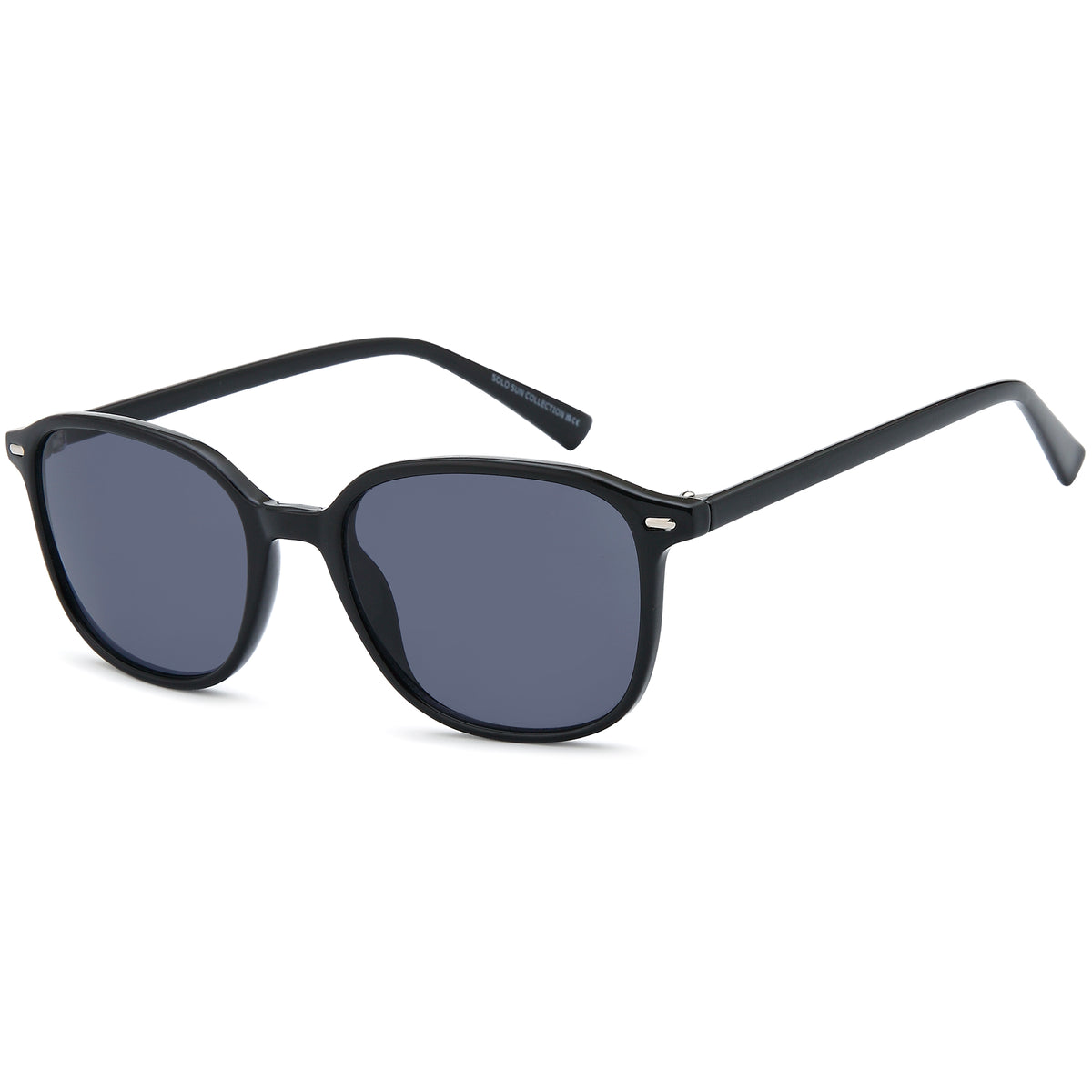 SOLO SUN68 Black Round Plastic Glasses – Unisex Full Rim Eyewear