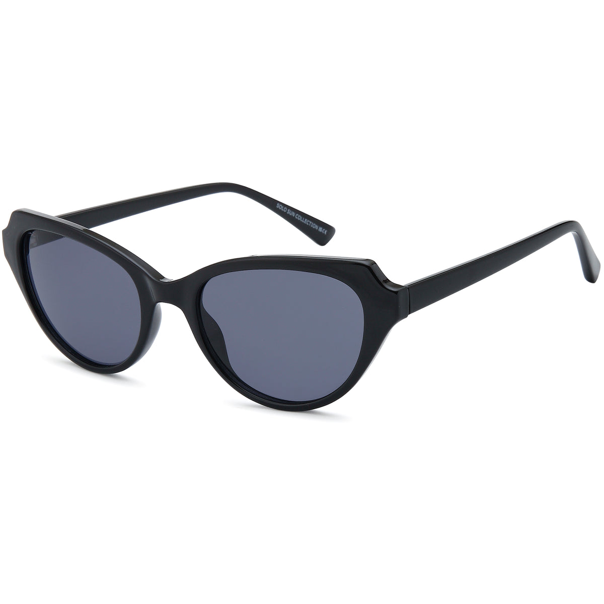 SOLO SUN69 Black Cat-Eye Plastic Glasses – Women Full Rim Eyewear