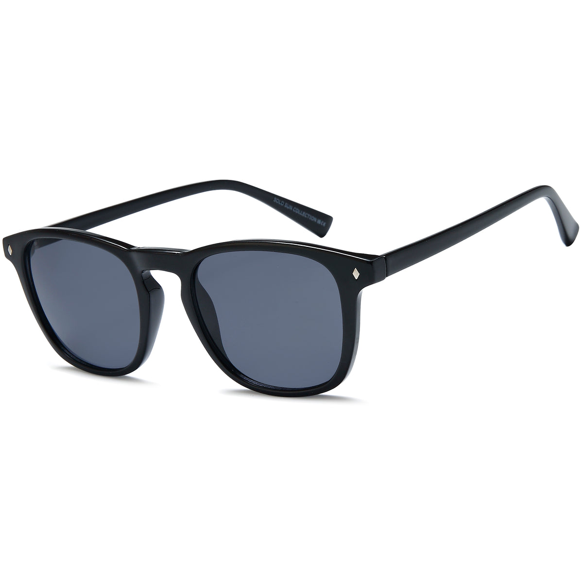 SOLO SUN73 Black Cat-Eye Plastic Glasses – Unisex Full Rim Eyewear