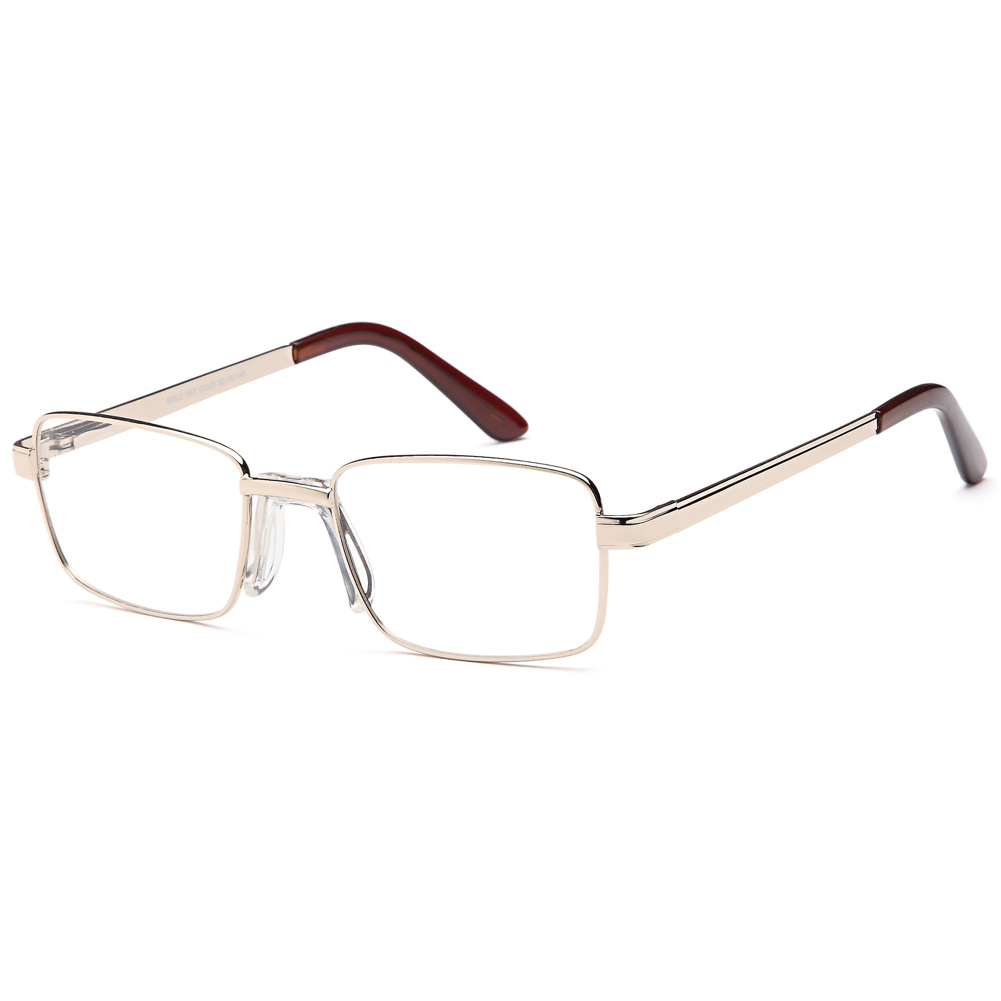 Solo SOLO 042 Gold Metal Glasses – Men Full Rim Eyewear