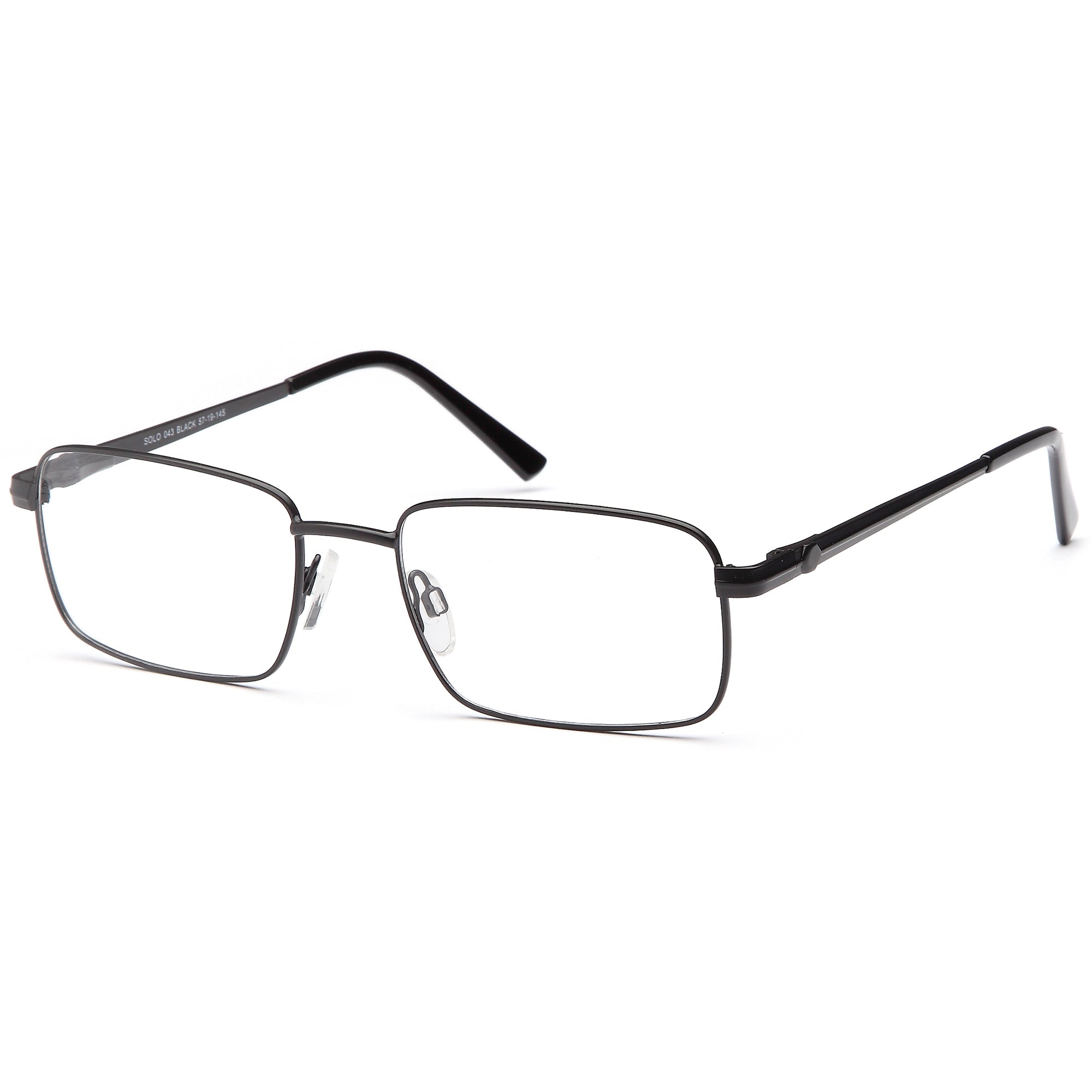 Solo SOLO 043 Black Metal Glasses – Men Full Rim Eyewear