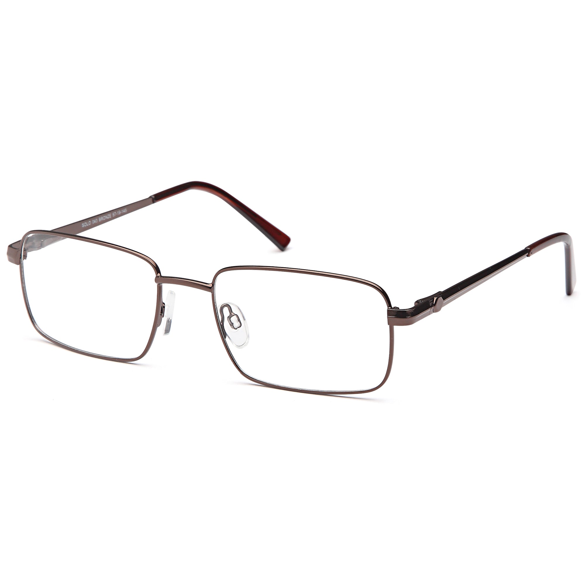 Solo SOLO 043 Bronze Metal Glasses – Men Full Rim Eyewear
