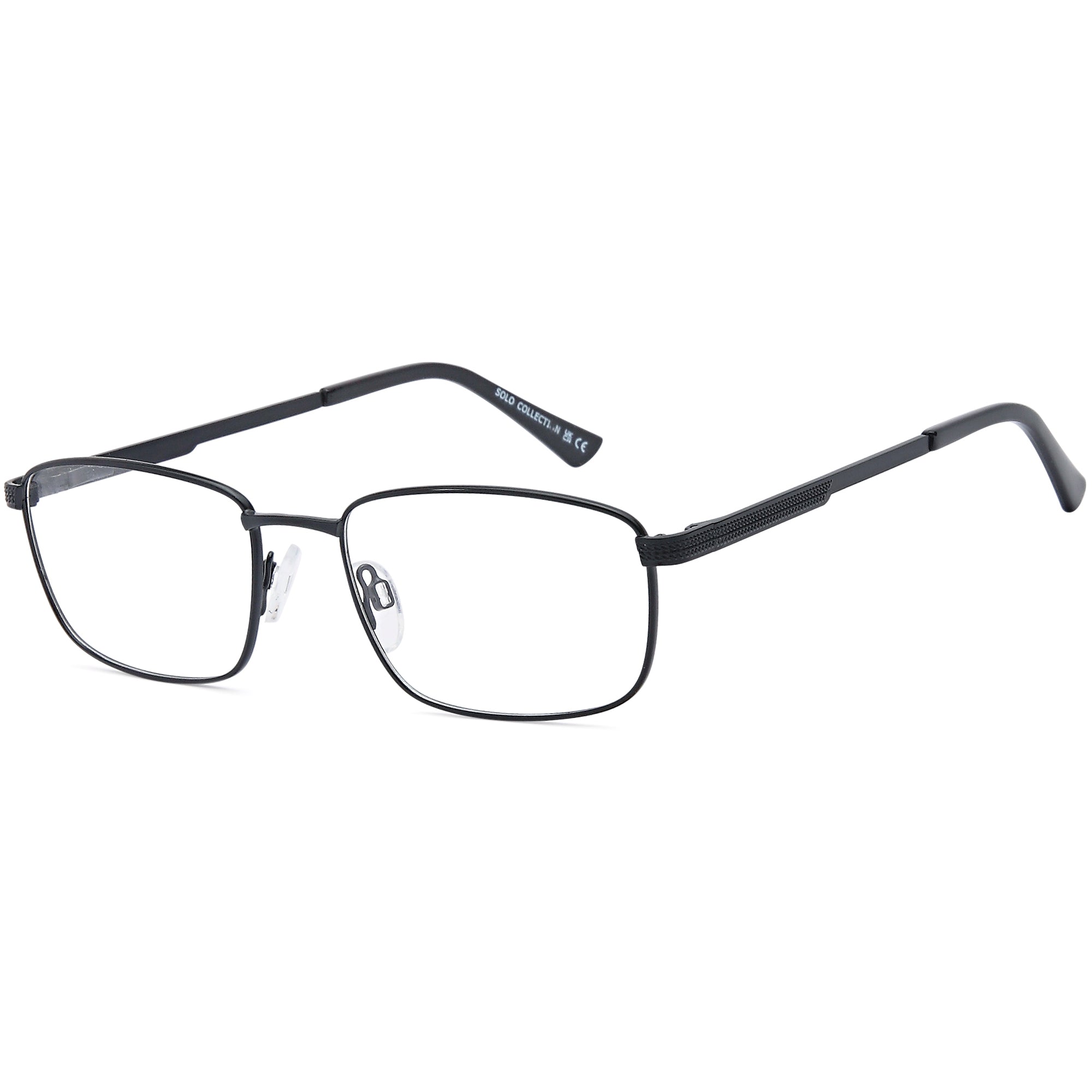 Solo SOLO 071 Black Metal Glasses – Men Full Rim Eyewear