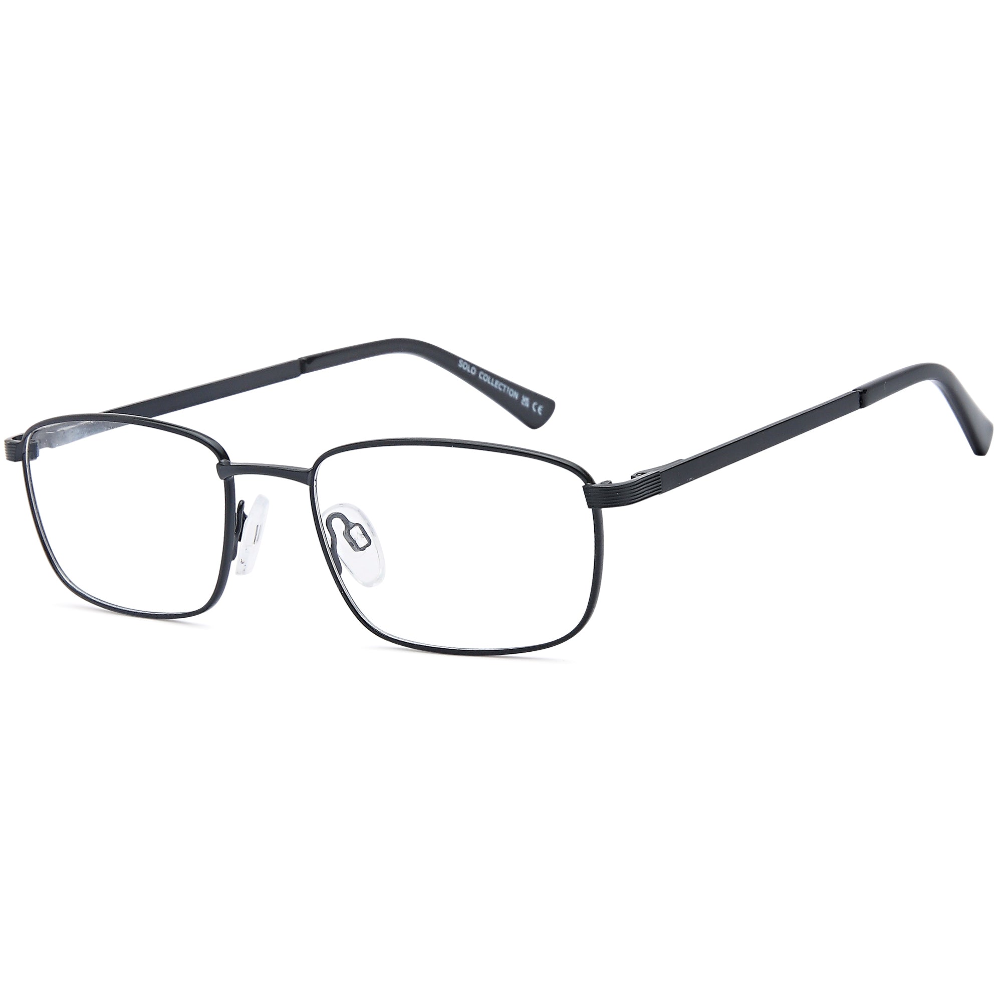 Solo SOLO 072 Black Metal Glasses – Men Full Rim Eyewear