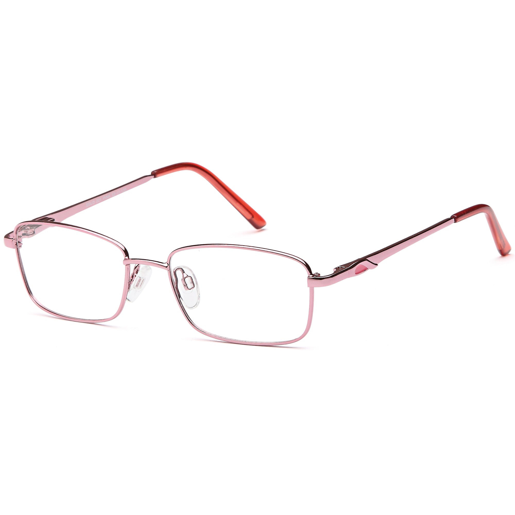 Solo SOLO 221 Pink Metal Glasses – Women Full Rim Eyewear