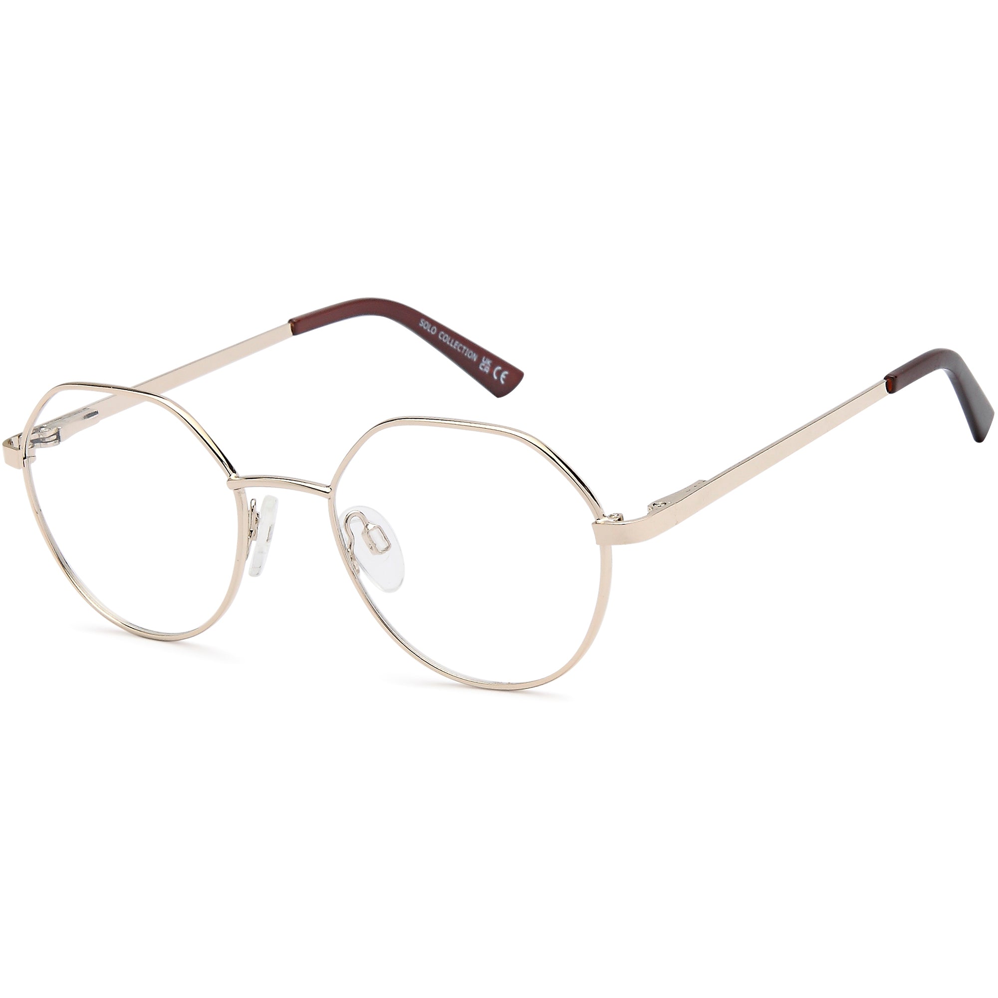 Solo SOLO 230 Gold Metal Glasses – Women Full Rim Eyewear