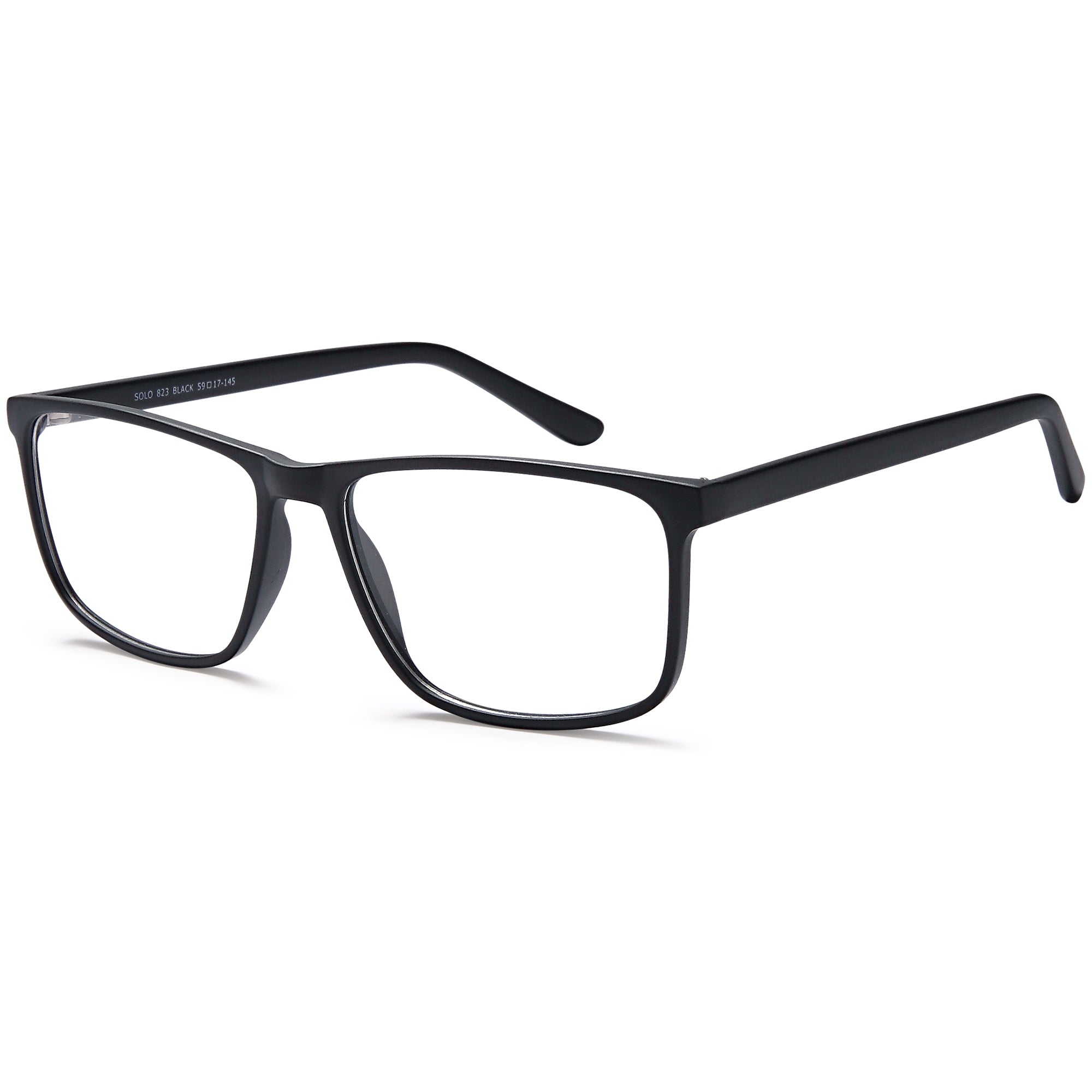 Solo SOLO 823 Black Plastic Glasses – Men Full Rim Eyewear