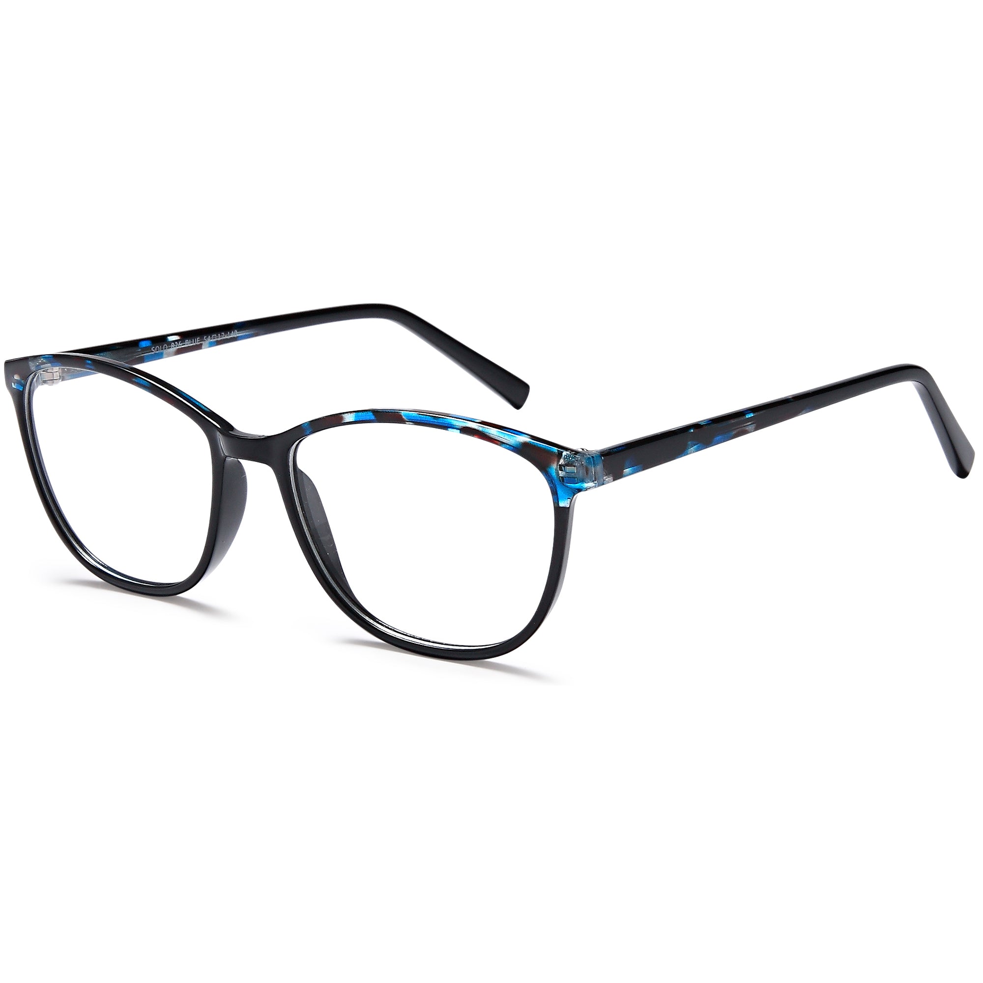 Solo SOLO 826 Blue Plastic Glasses – Women Full Rim Eyewear