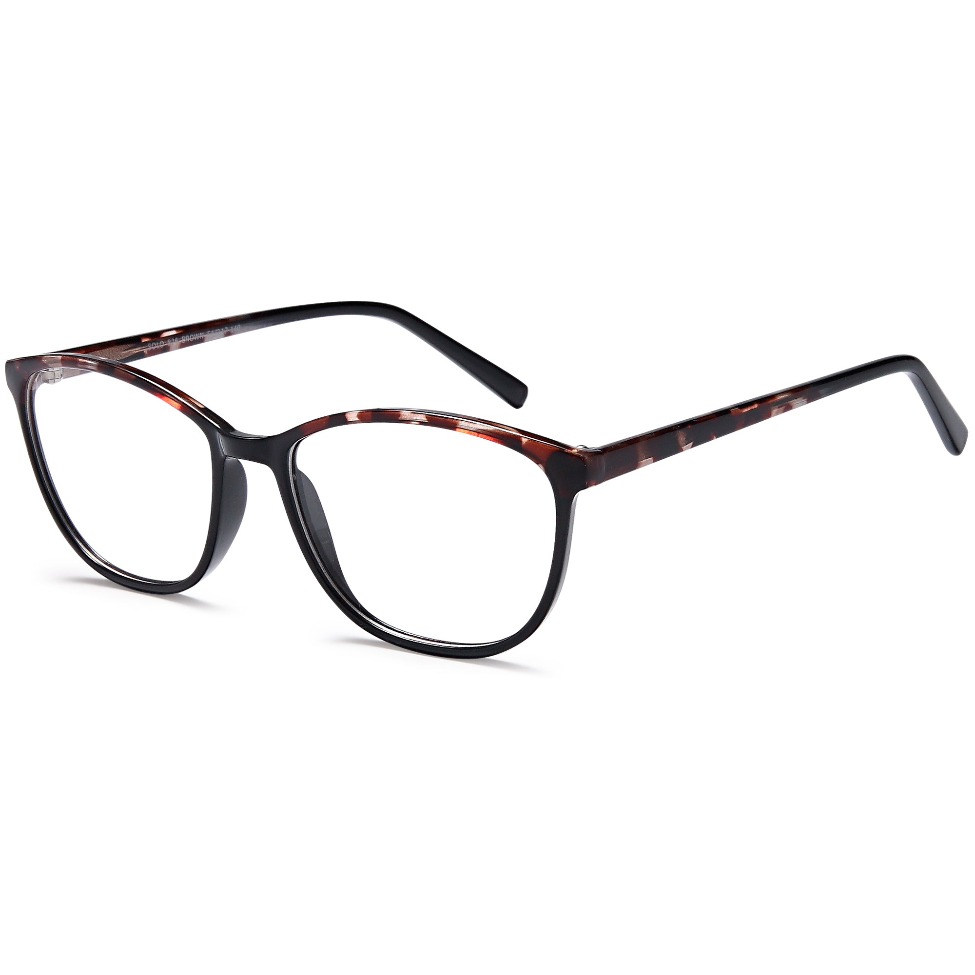 Solo SOLO 826 Brown Plastic Glasses – Women Full Rim Eyewear