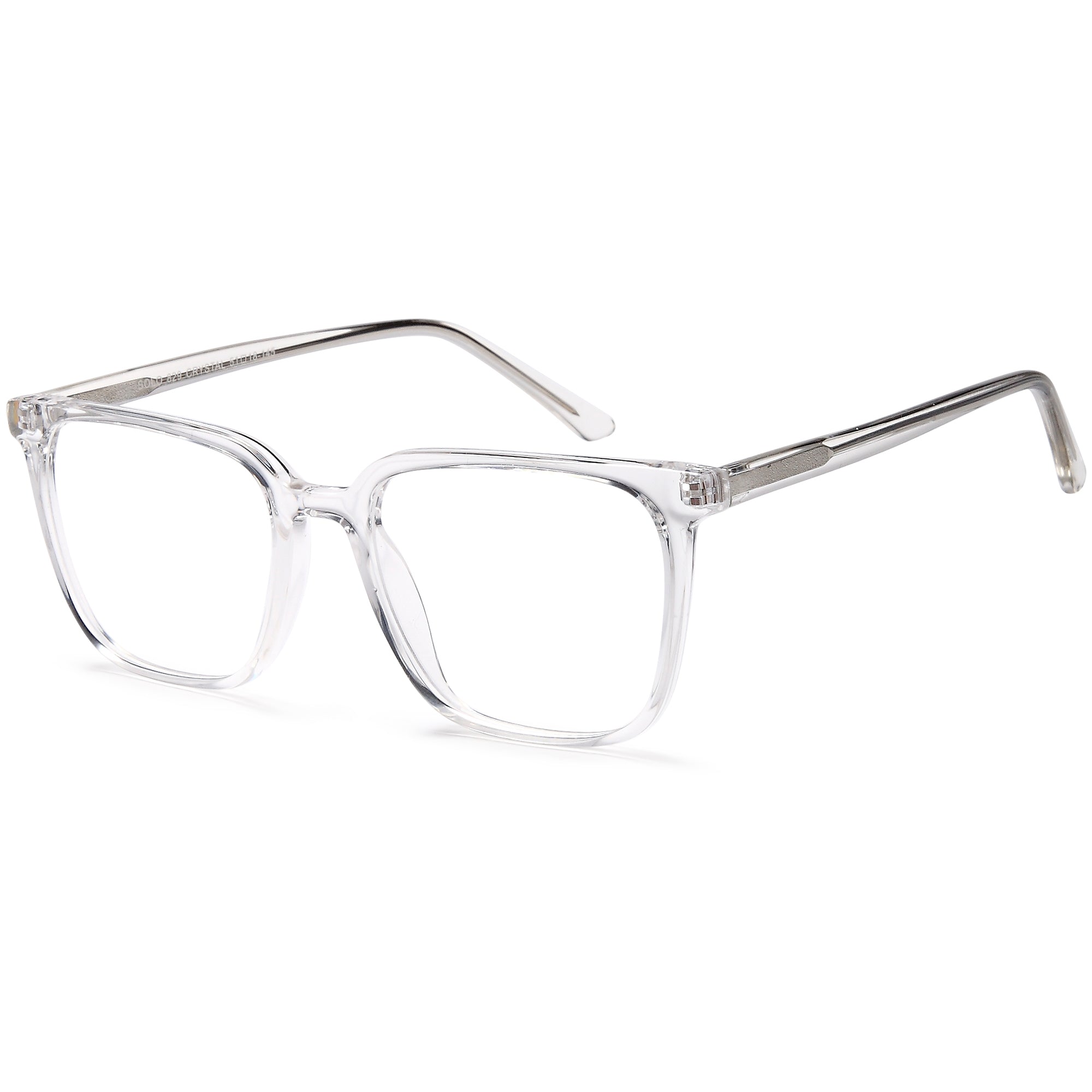 Solo SOLO 829 Crystal Plastic Glasses – Unisex Full Rim Eyewear