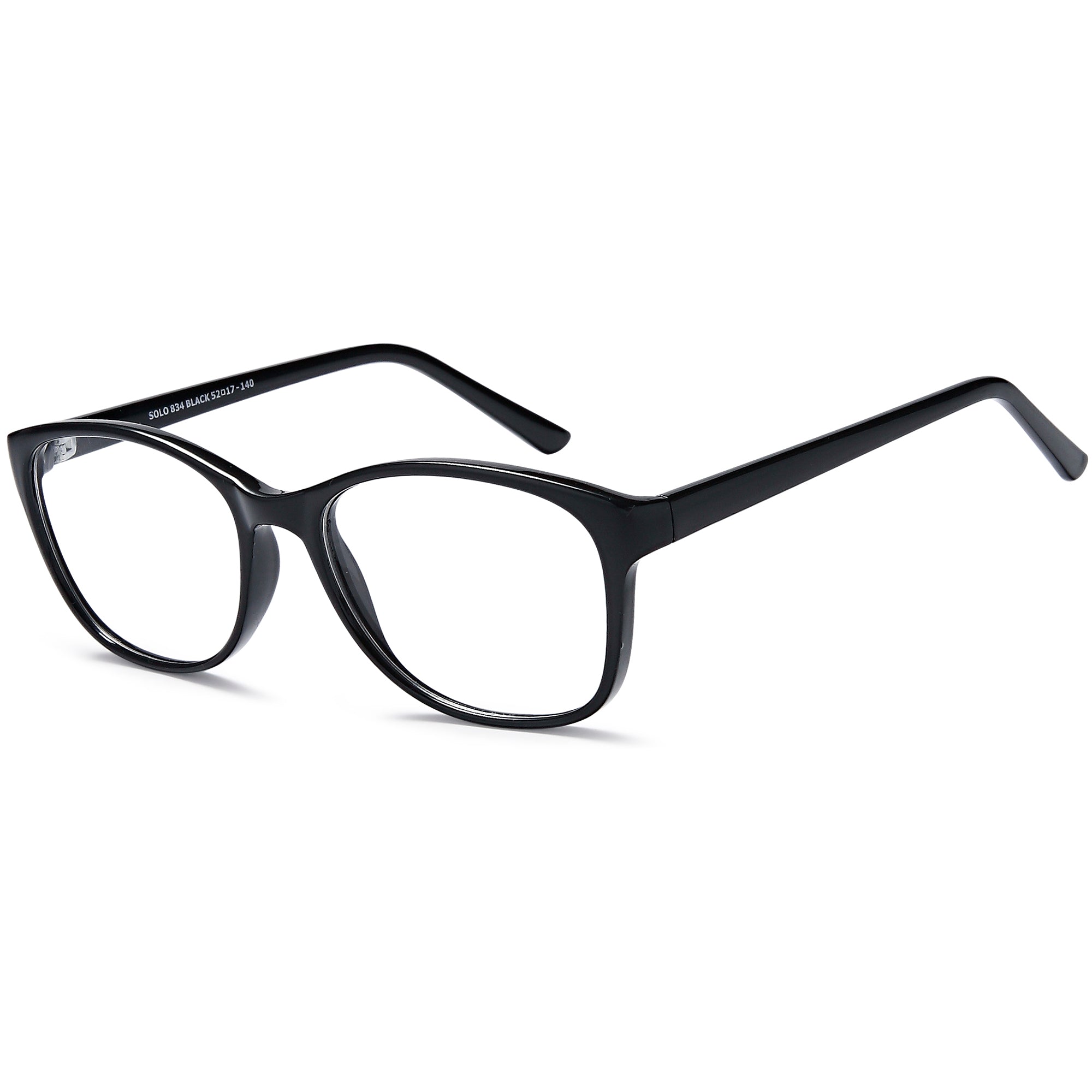 Solo SOLO 834 Black Plastic Glasses – Women Full Rim Eyewear