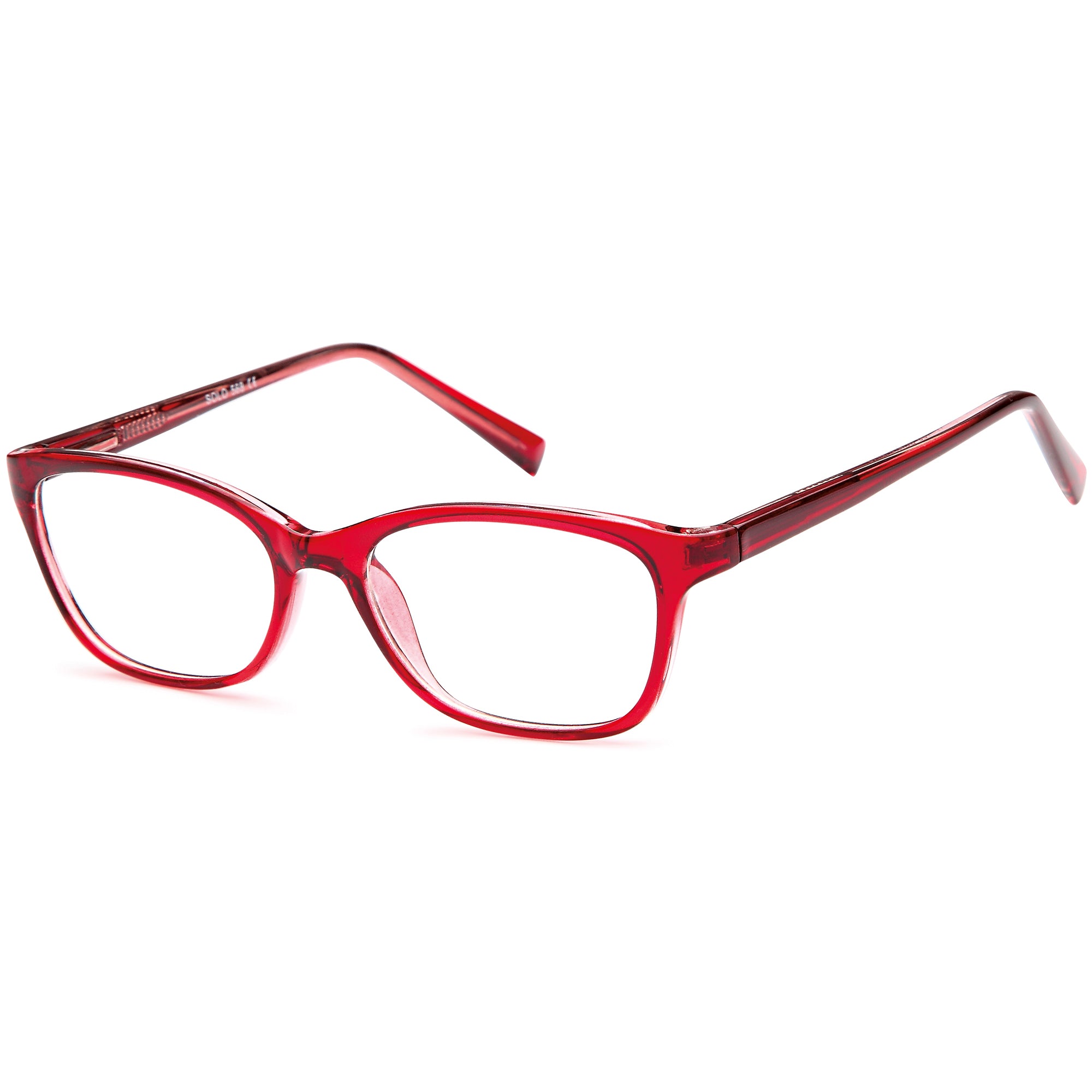Solo SOLO 568 Burgundy Plastic Glasses – Women Full Rim Eyewear