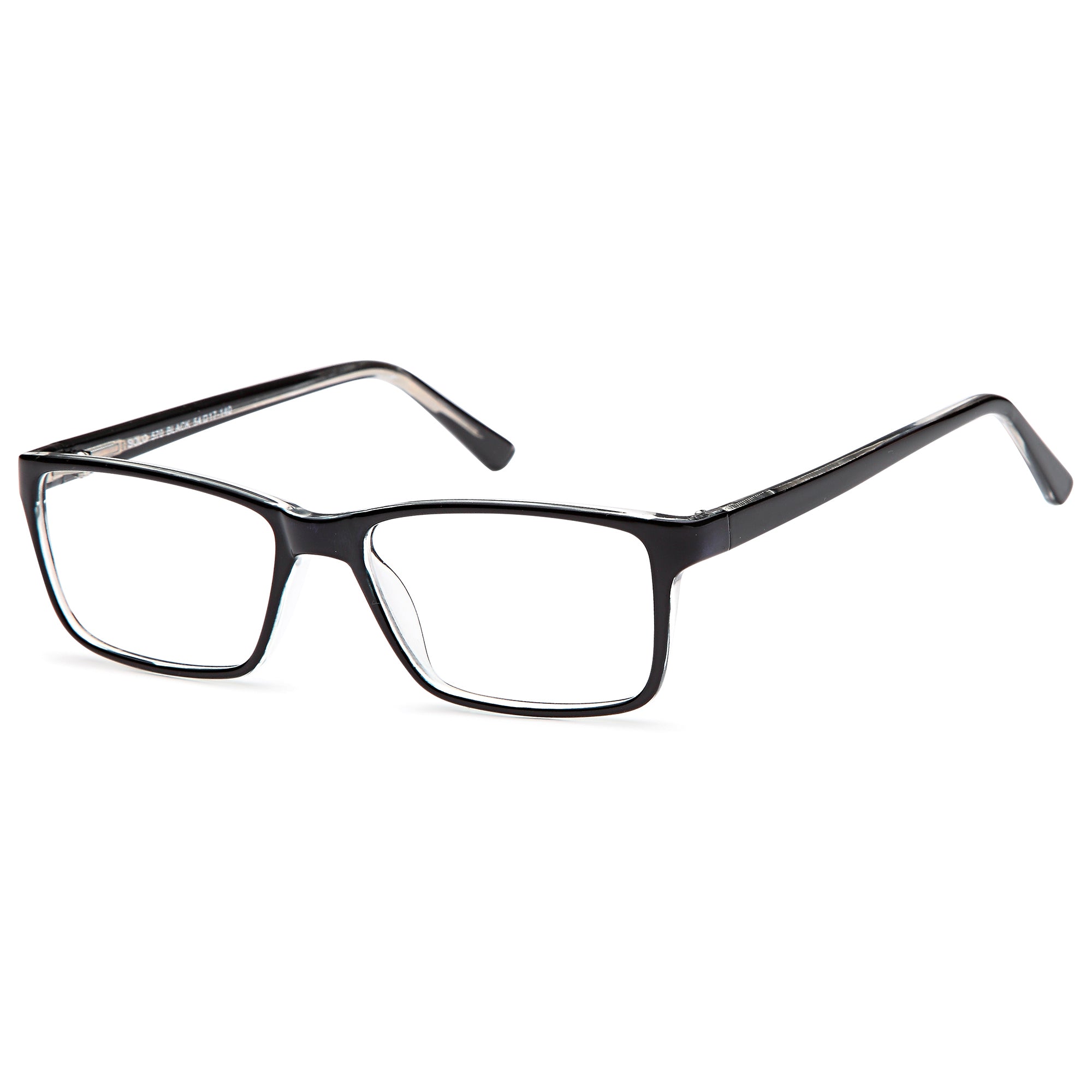 Solo SOLO 570 Black Plastic Glasses – Men Full Rim Eyewear