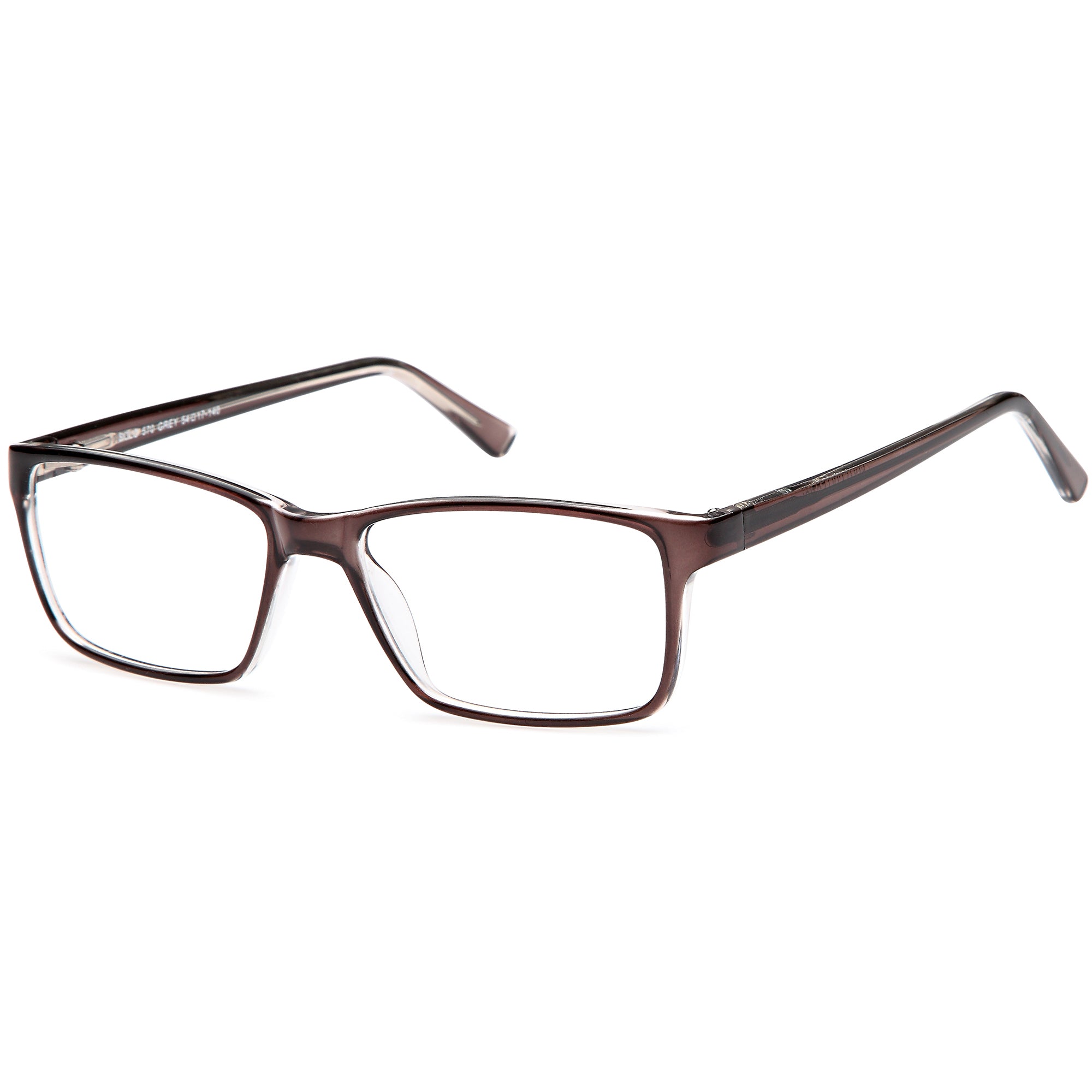 Solo SOLO 570 Grey Plastic Glasses – Men Full Rim Eyewear