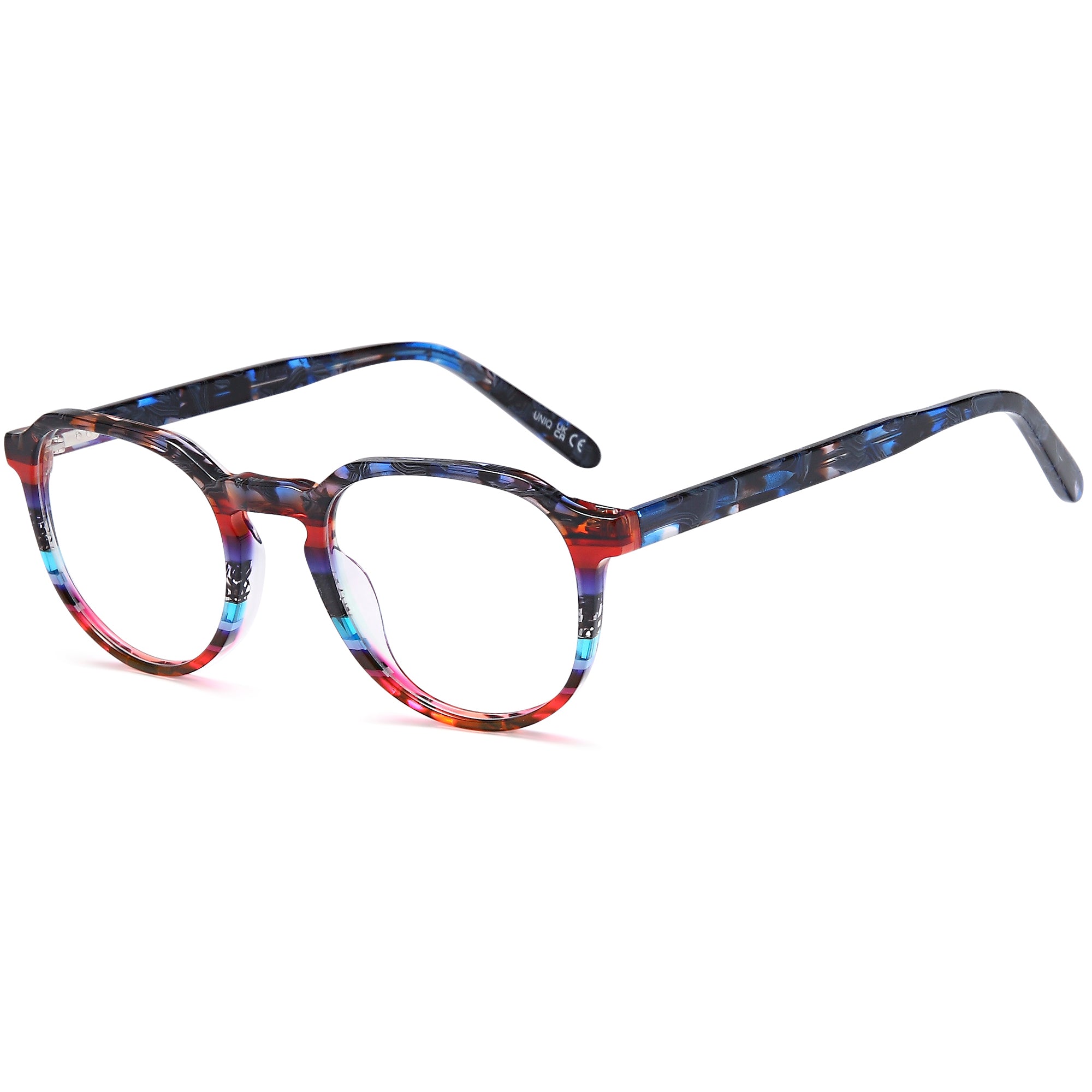 Uniq UN7101 Red Round Plastic Glasses – Unisex Full Rim Eyewear