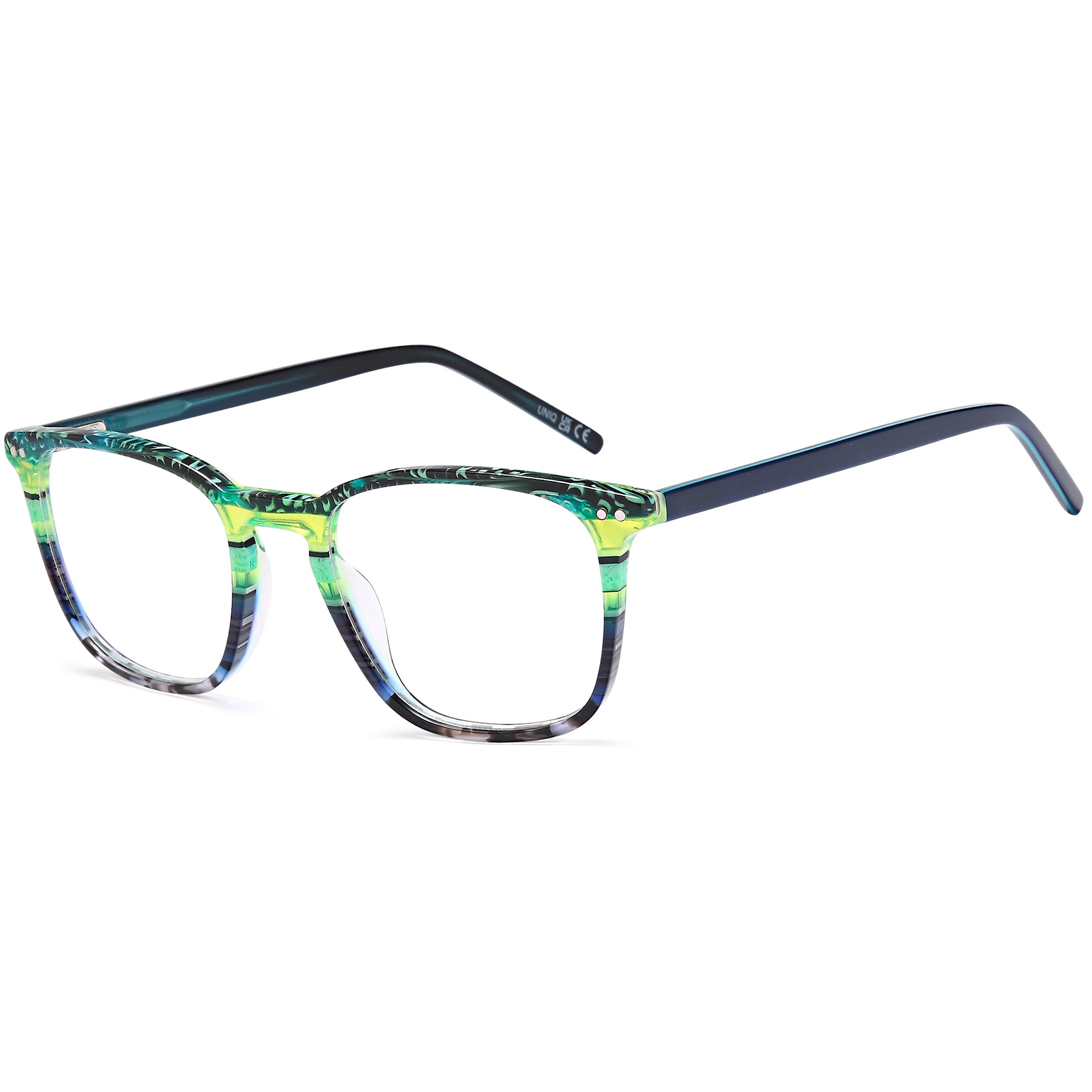 Uniq UN7103 Green Round Plastic Glasses – Unisex Full Rim Eyewear