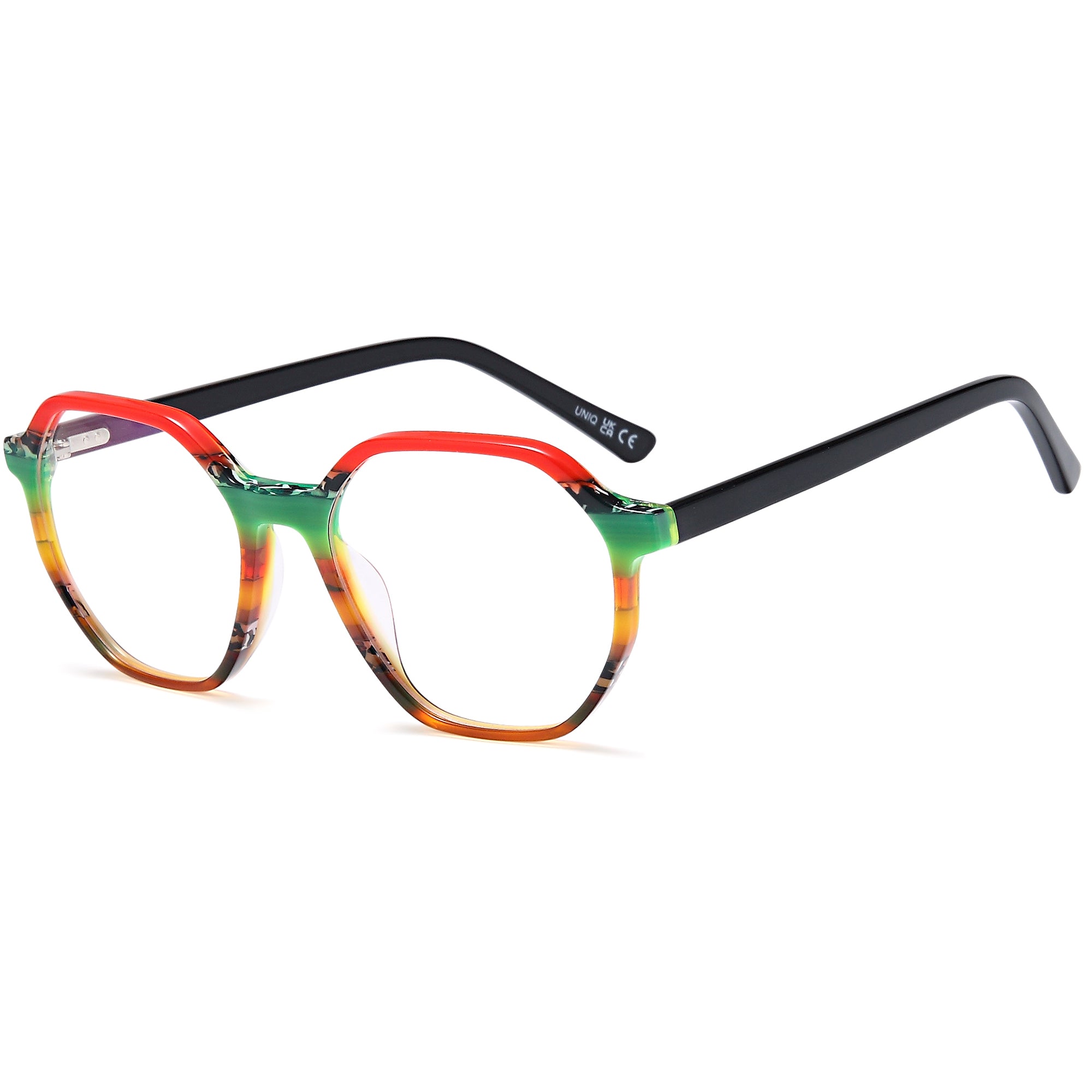 Uniq UN7107 Red Round Plastic Glasses – Unisex Full Rim Eyewear
