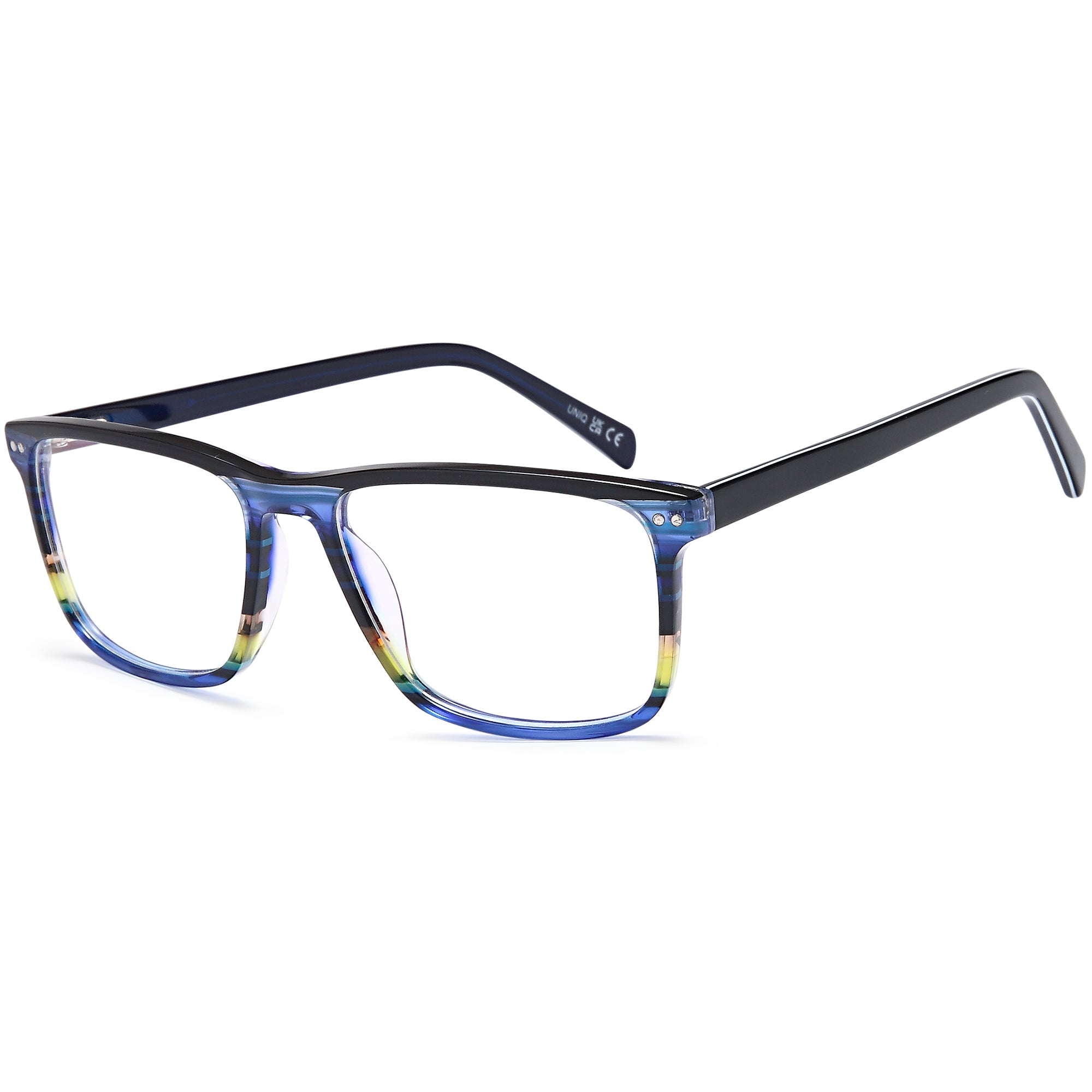 Uniq UN7108 Blue Square Plastic Glasses – Men Full Rim Eyewear