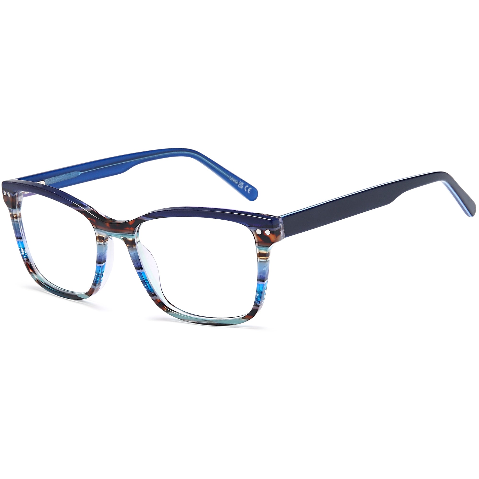 Uniq UN7110 Blue Square Plastic Glasses – Men Full Rim Eyewear