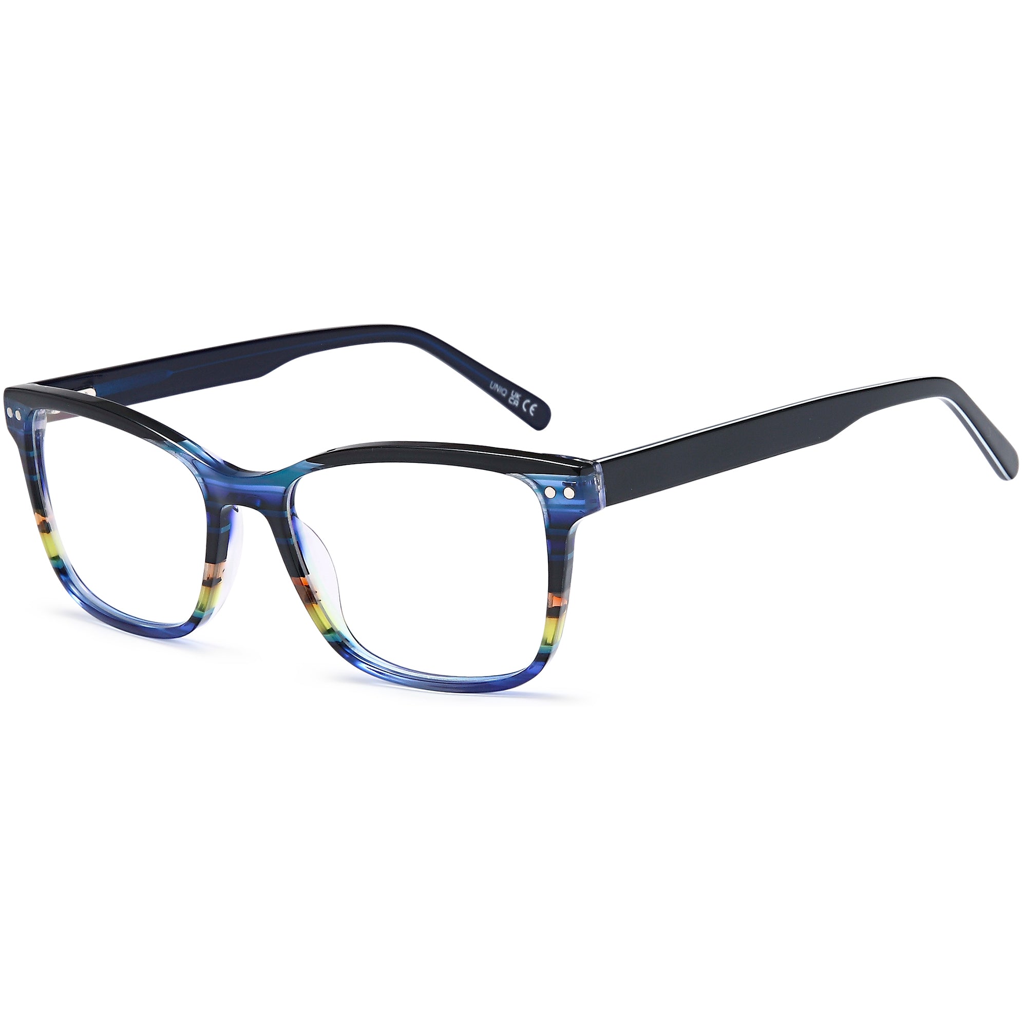 Uniq UN7110 Denim Square Plastic Glasses – Men Full Rim Eyewear