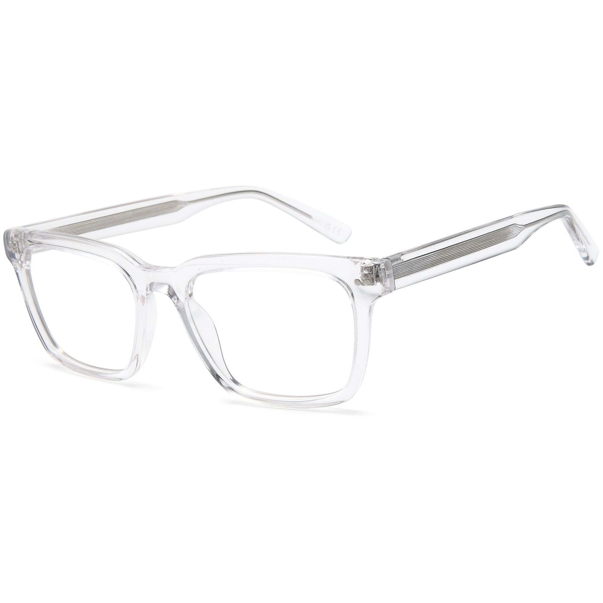 Uniq UN7112 Crystal Square Plastic Glasses – Men Full Rim Eyewear