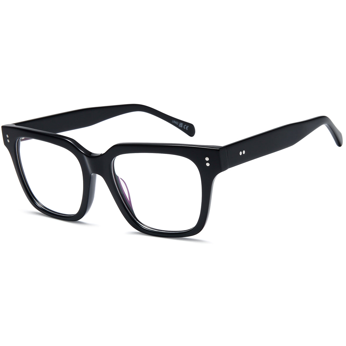 UNIQ UN7113 Black Square Plastic Glasses – Unisex Full Rim Eyewear