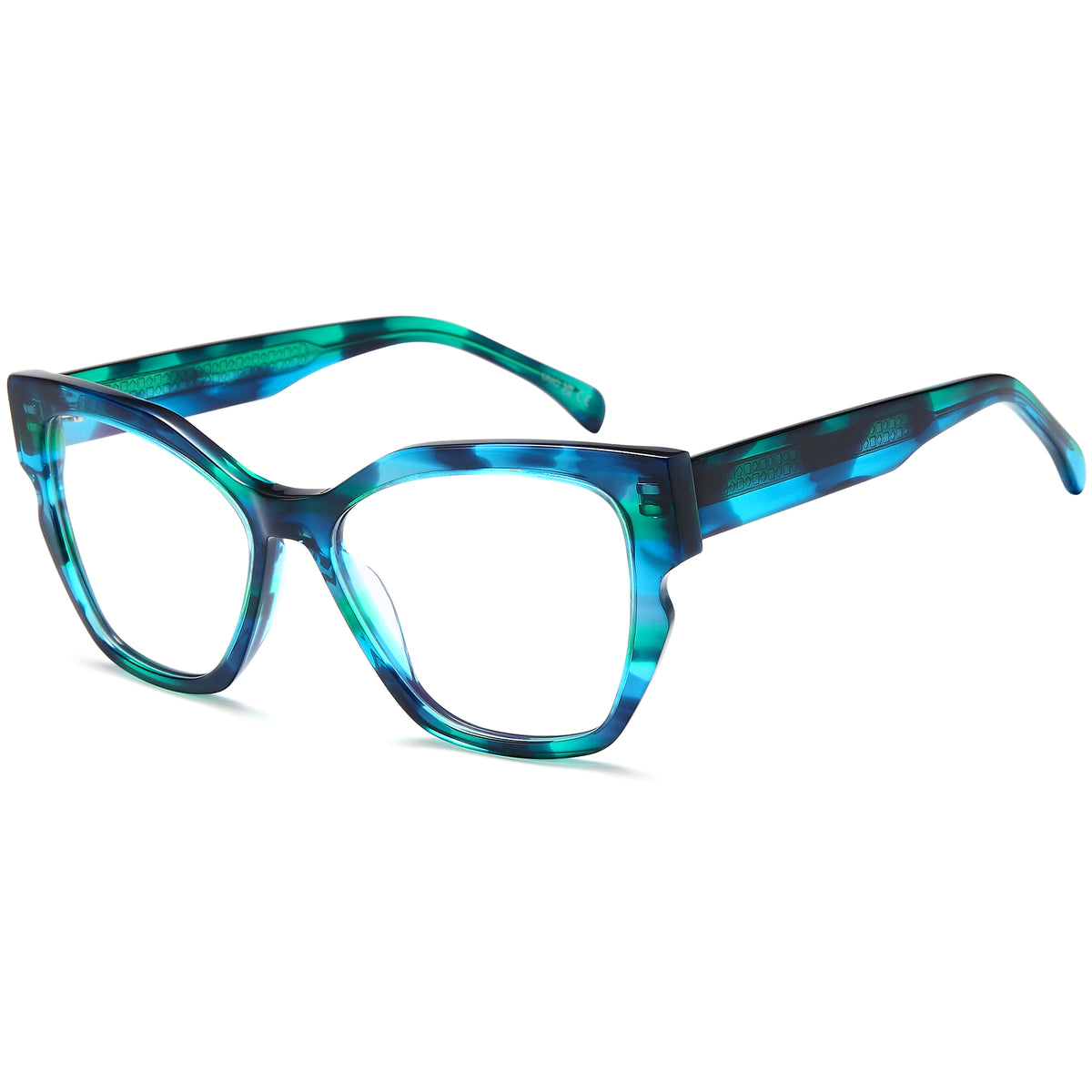 UNIQ UN7117 Blue Round Plastic Glasses – Unisex Full Rim Eyewear