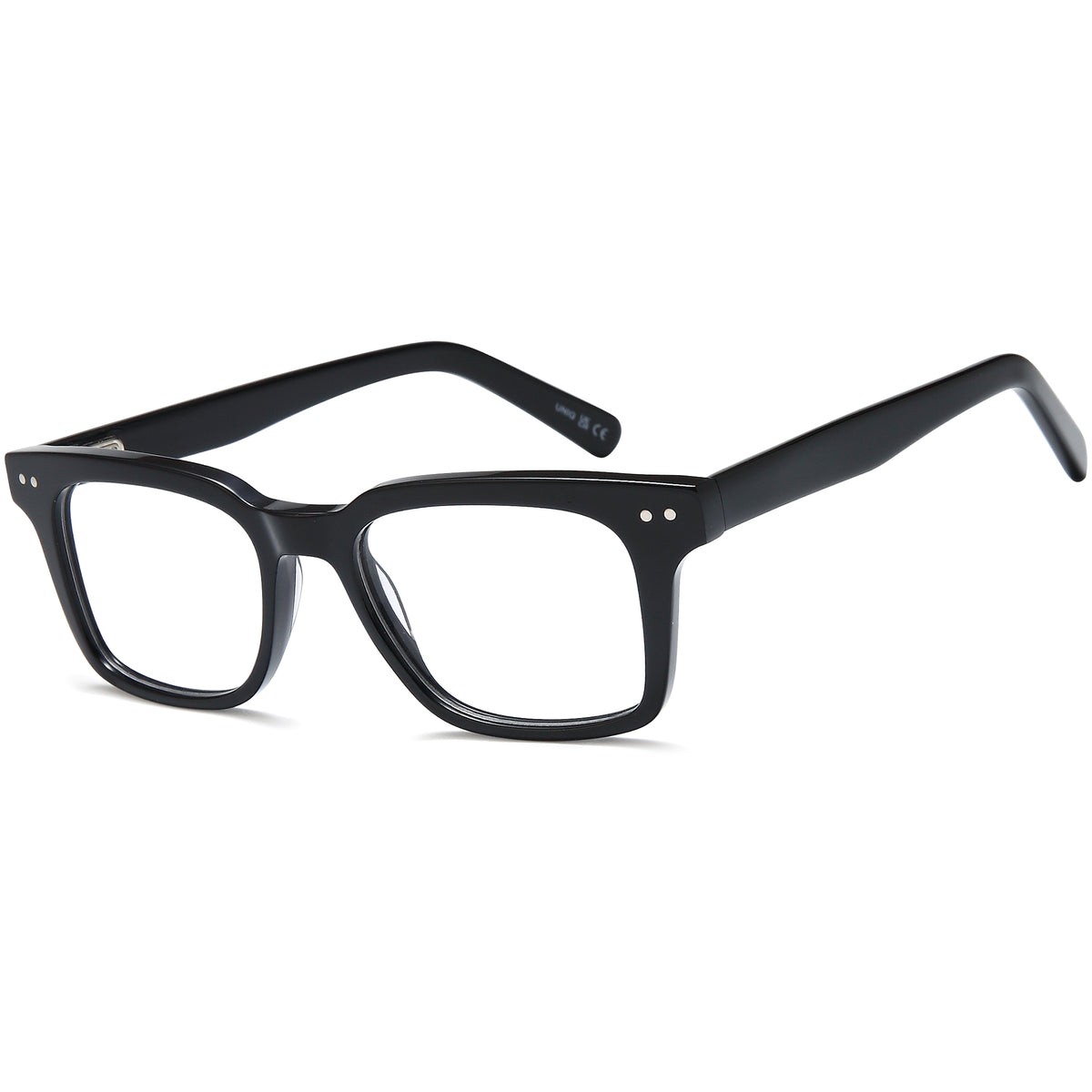 UNIQ UN7119 Black Square Plastic Glasses – Unisex Full Rim Eyewear