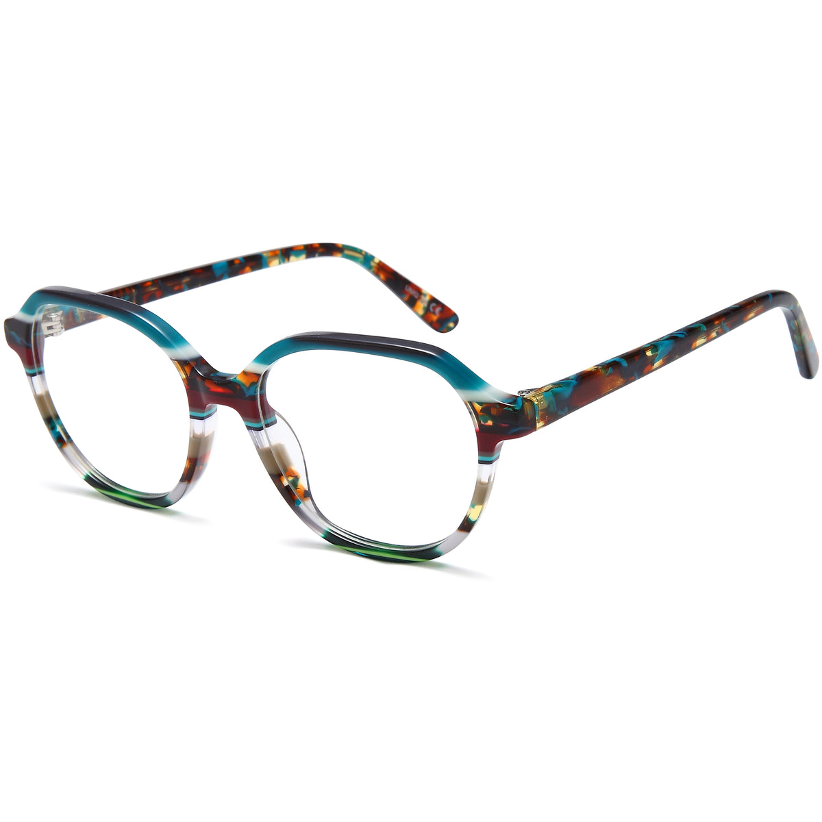 UNIQ UN7121 Green Round Plastic Glasses – Unisex Full Rim Eyewear