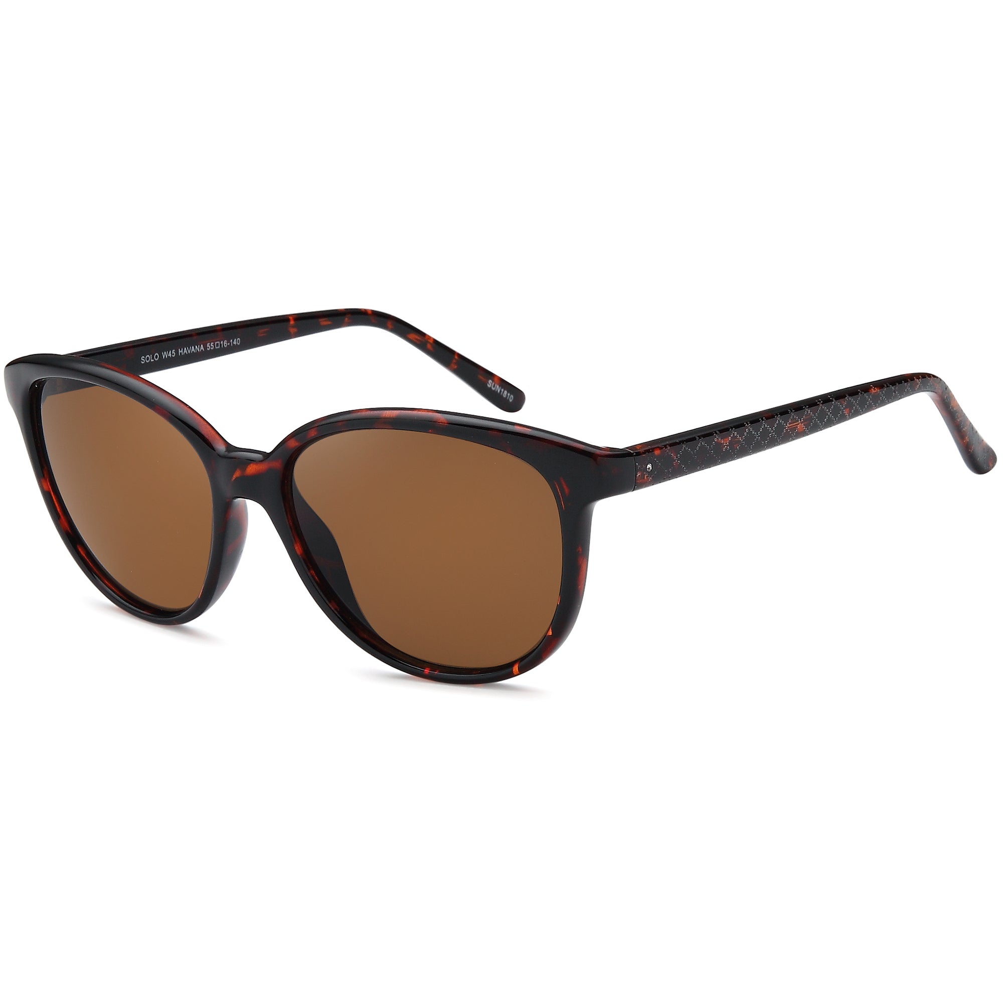 Solo Sun SUN45 Havana Plastic Glasses – Women Full Rim Eyewear