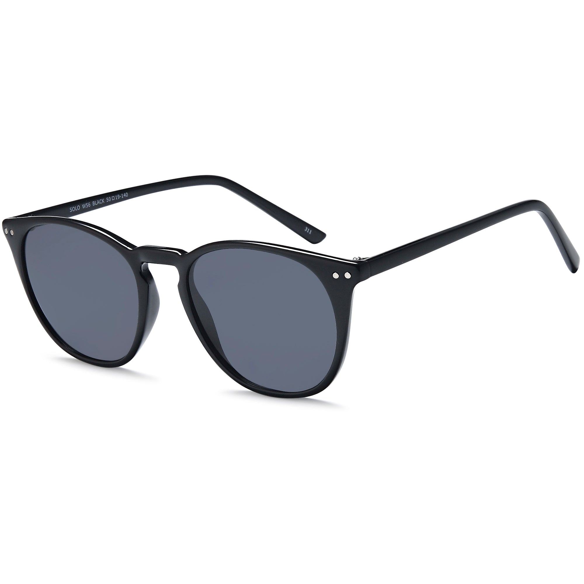 Solo Sun SUN56 Black Plastic Glasses – Unisex Full Rim Eyewear