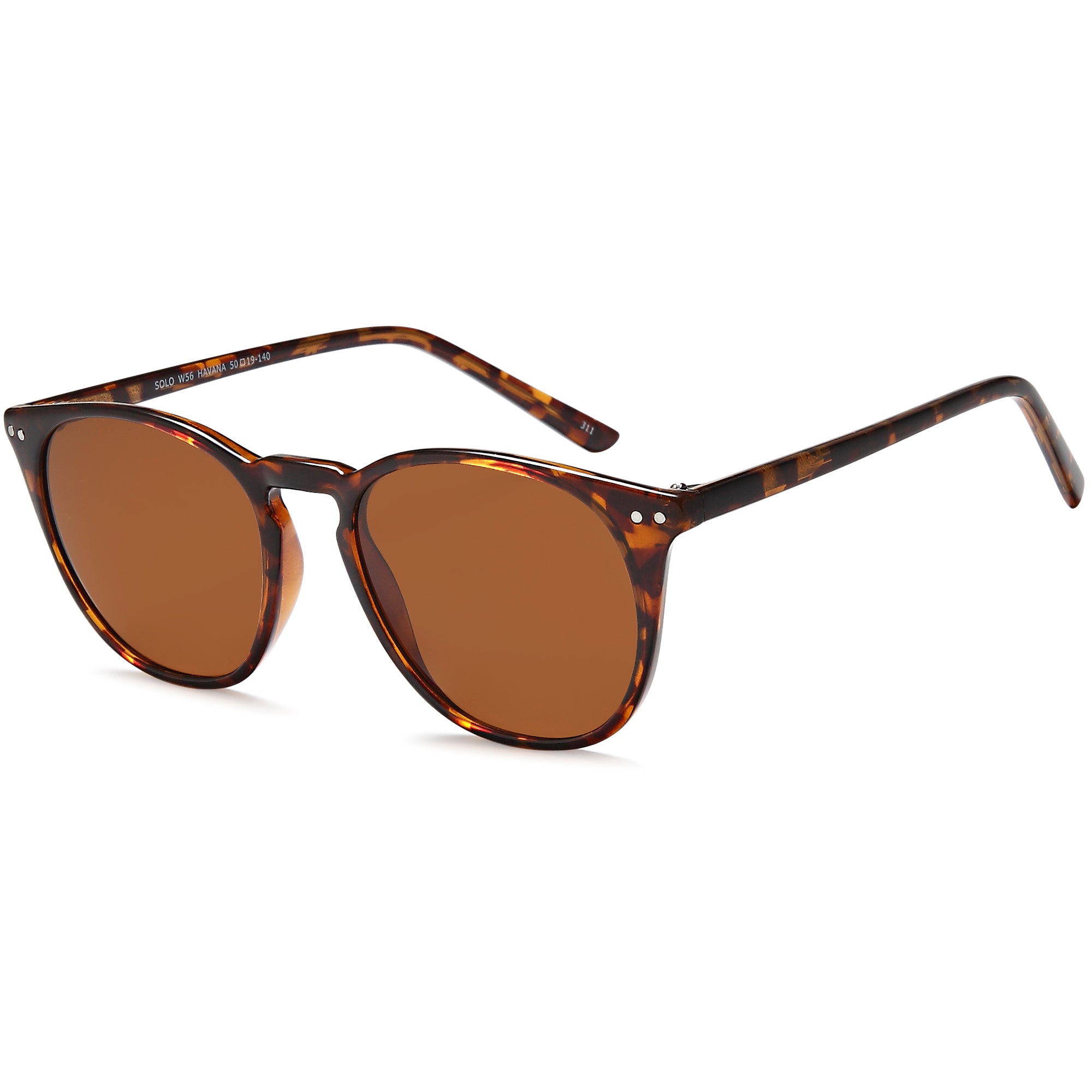 Solo Sun SUN56 Havana Plastic Glasses – Unisex Full Rim Eyewear