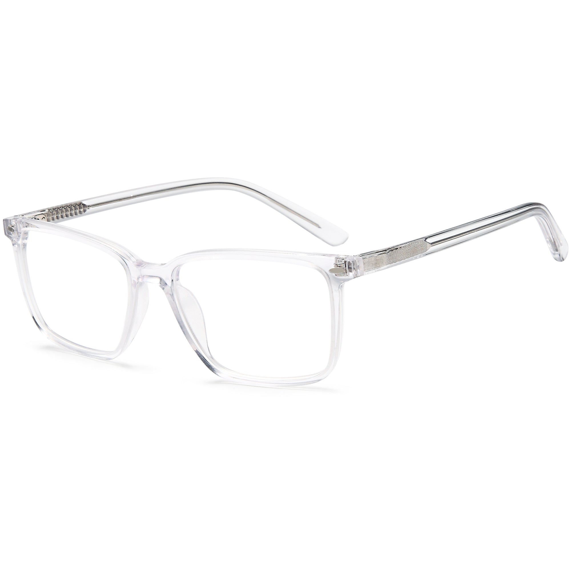 Brooklyn D243 Crystal Square Plastic Glasses – Men Full Rim Eyewear